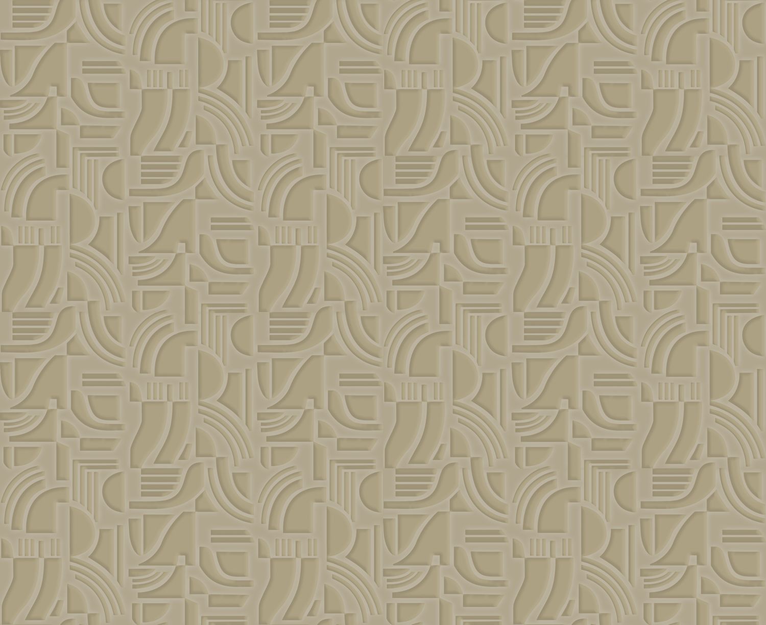 Strukturierte Textiltapete mit geometrischem Muster ARCANE - BEIGE