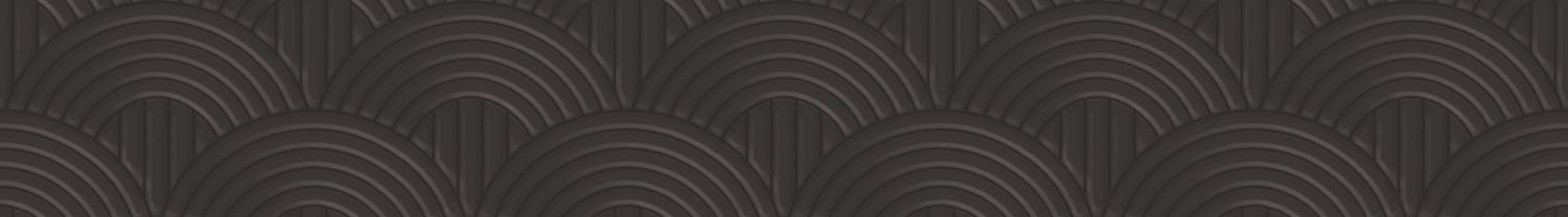 Textile structural wallpaper with a geometric arch pattern VOLUTIS - ANTHRACITE