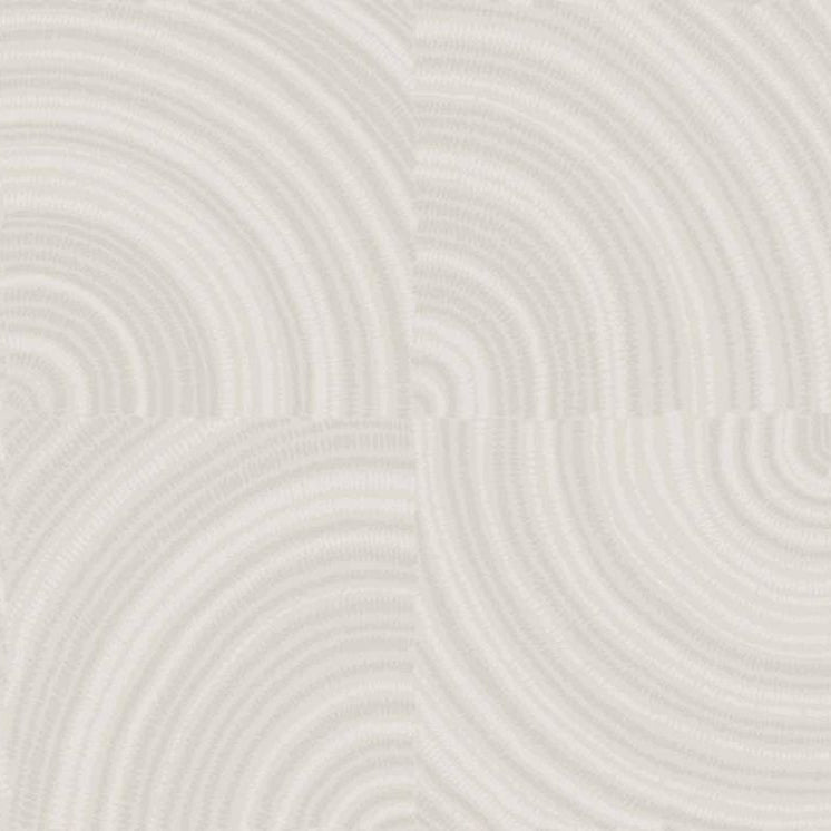 Structural textile wallpaper with a geometric pattern ALENTOURS - IVORY ORANGE ivory