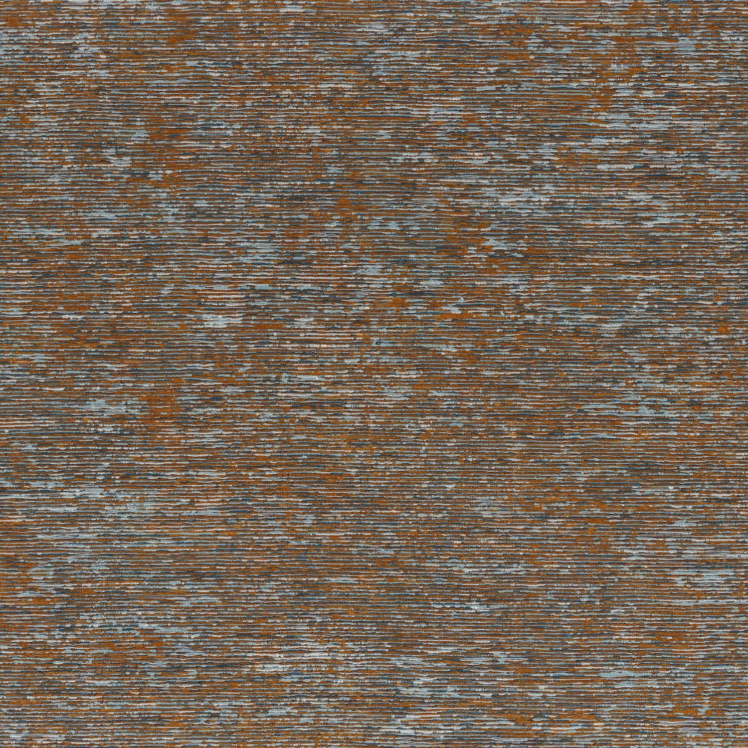 Structural textile wallpaper ARTOIS - ORANGE BLEU orange with blue