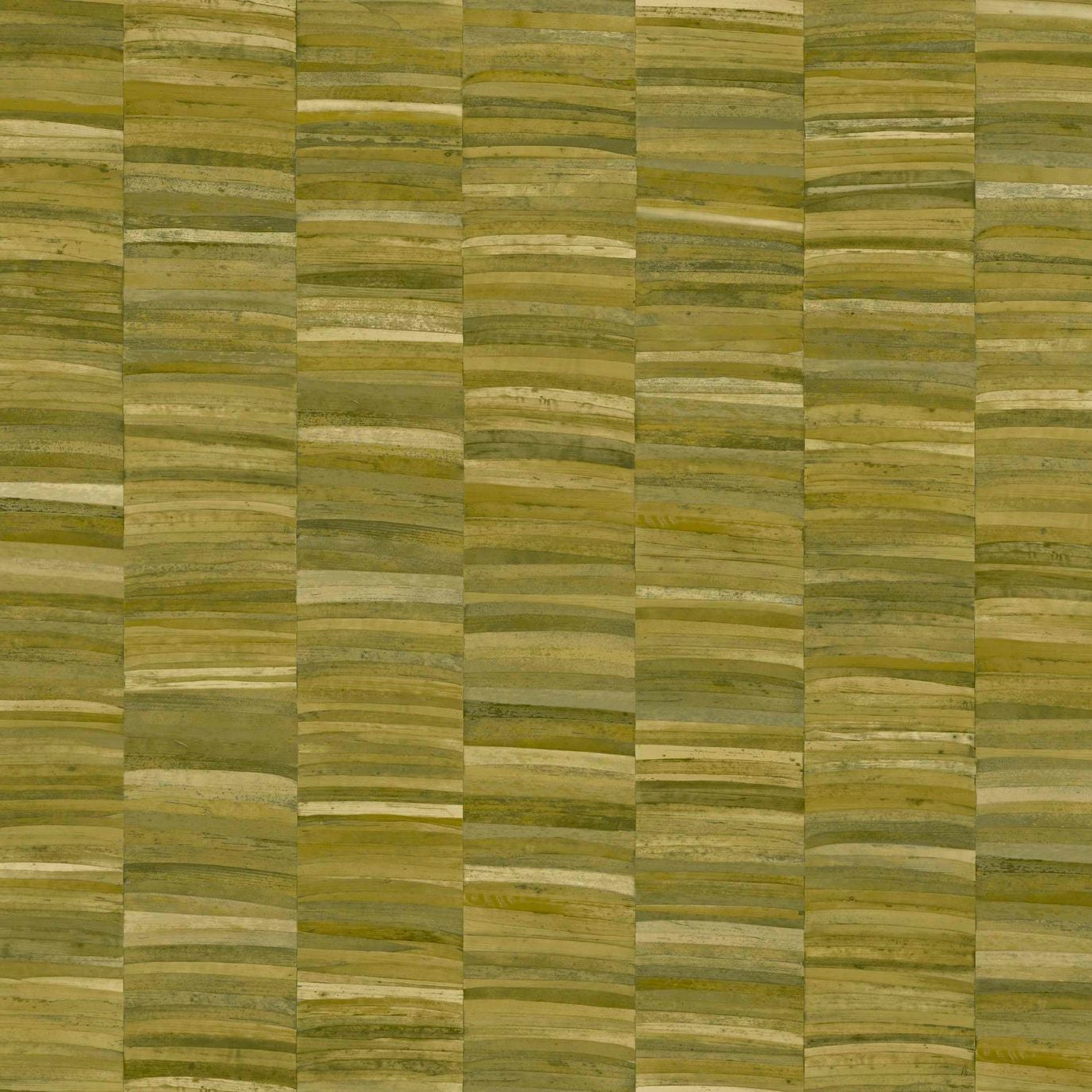 Structural wallpaper in stripes imitating a plant weave STYLOSA - OLIVE olive