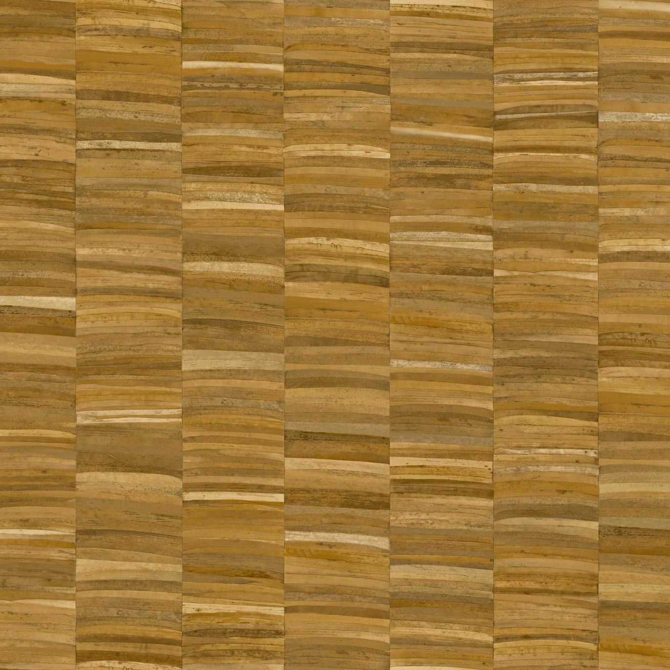Structural wallpaper in stripes imitating a plant weave STYLOSA - OCRE honey