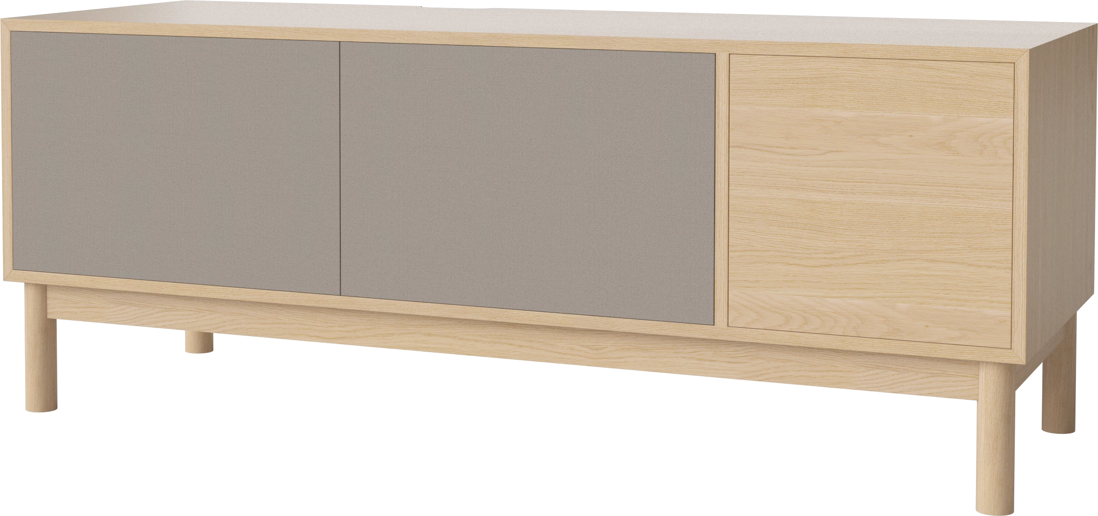 RTV -Kabinettsfall gebleichte Eichenfurnier