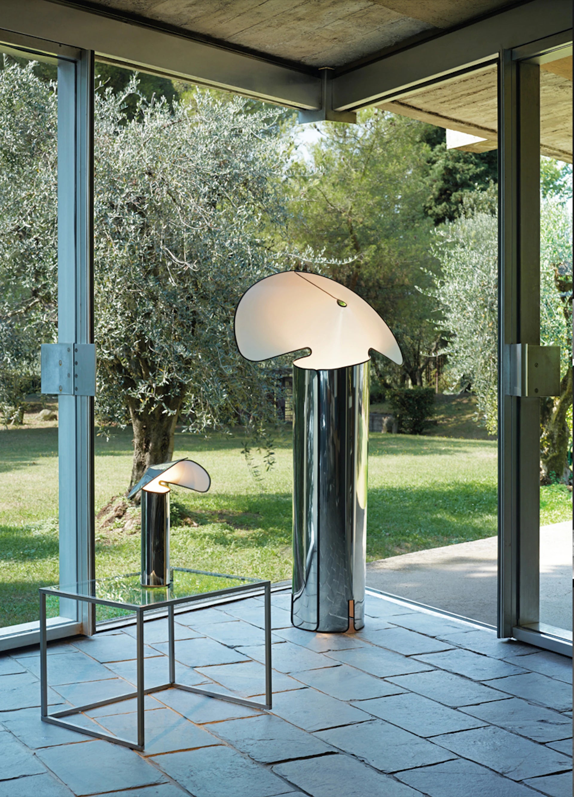 Stehlampe CHIARA silber