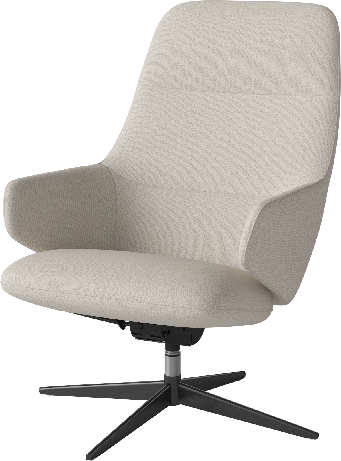 Clara upholstered chair black metal base