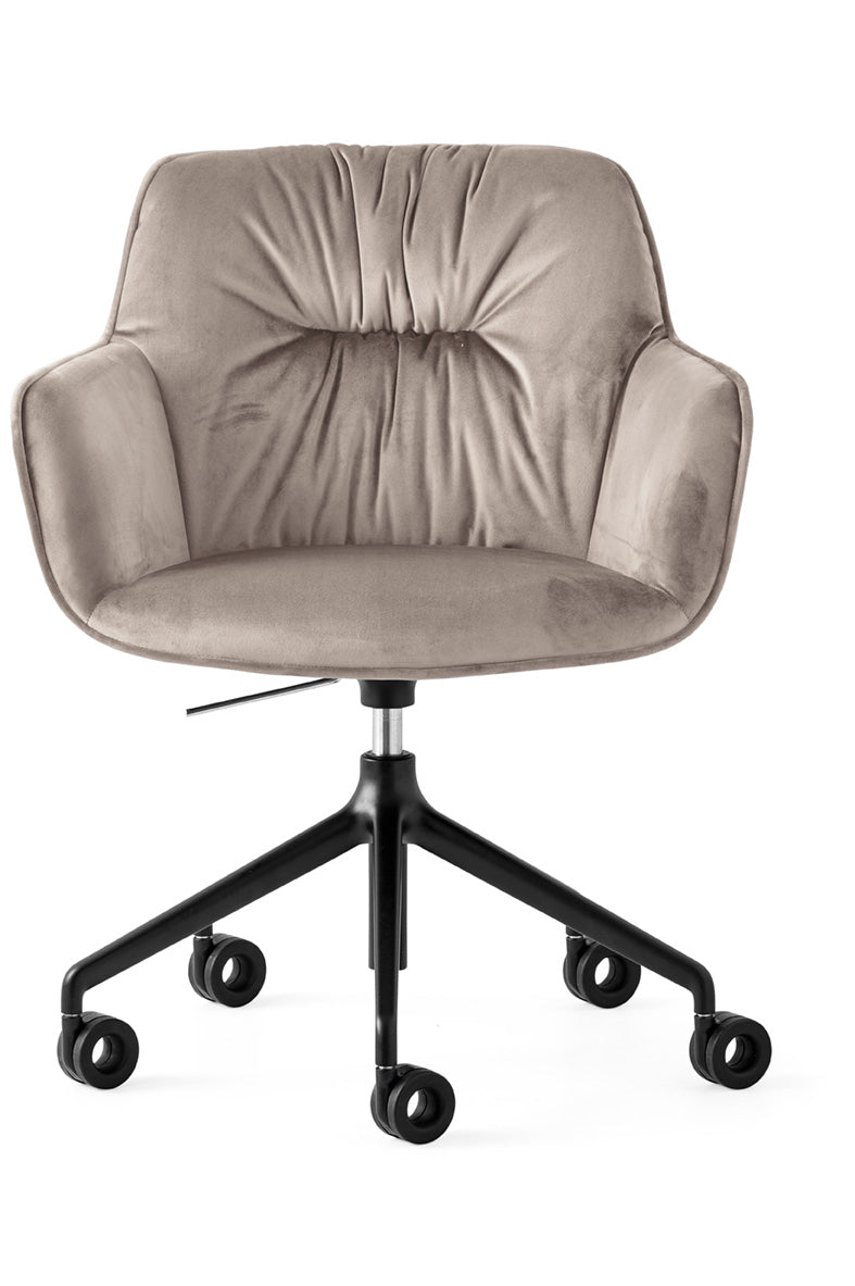 Upholstered COCOON office armchair