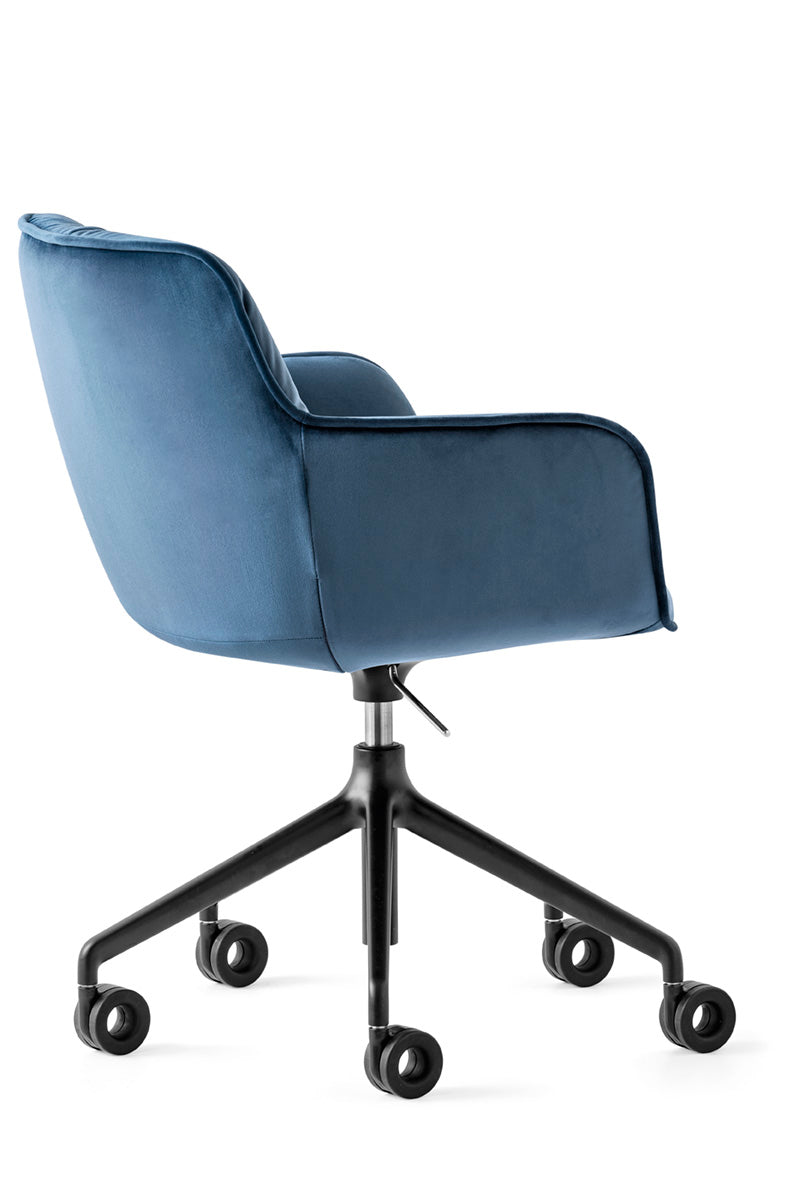 Upholstered COCOON office armchair