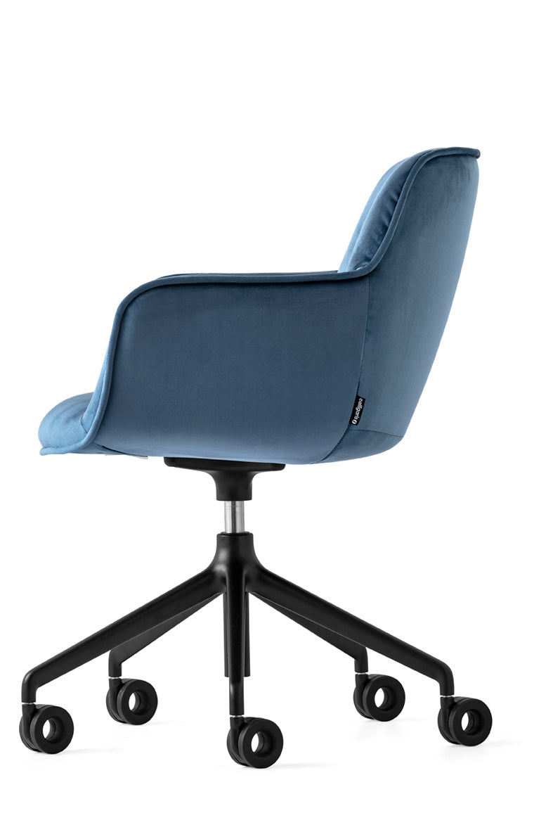 Upholstered COCOON office armchair