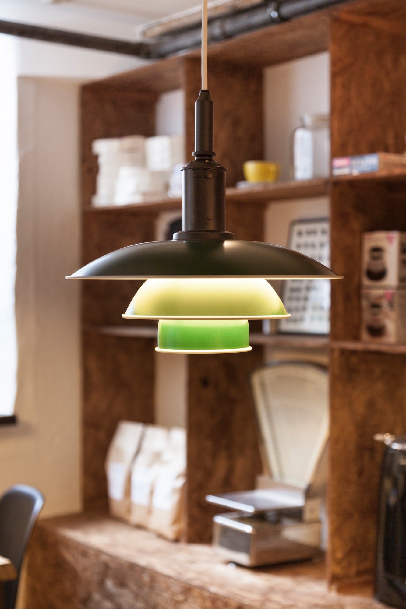 PH 3½-3 METAL green pendant lamp