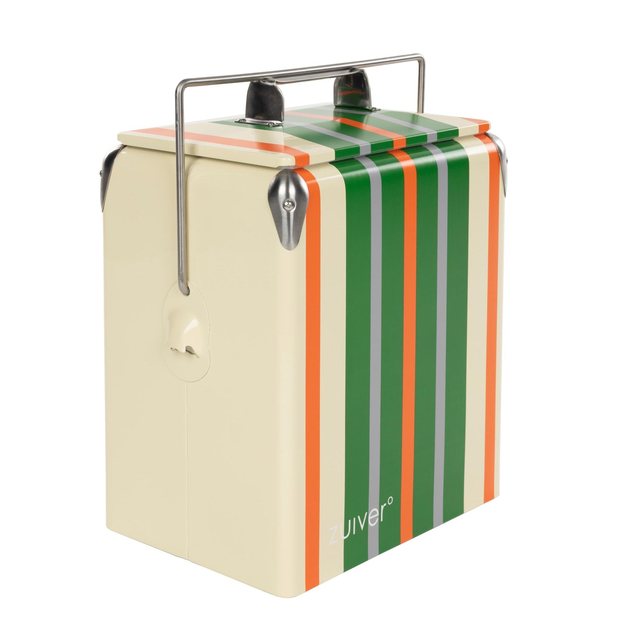 Portable Refrigerator BE WINE lemon with green and orange