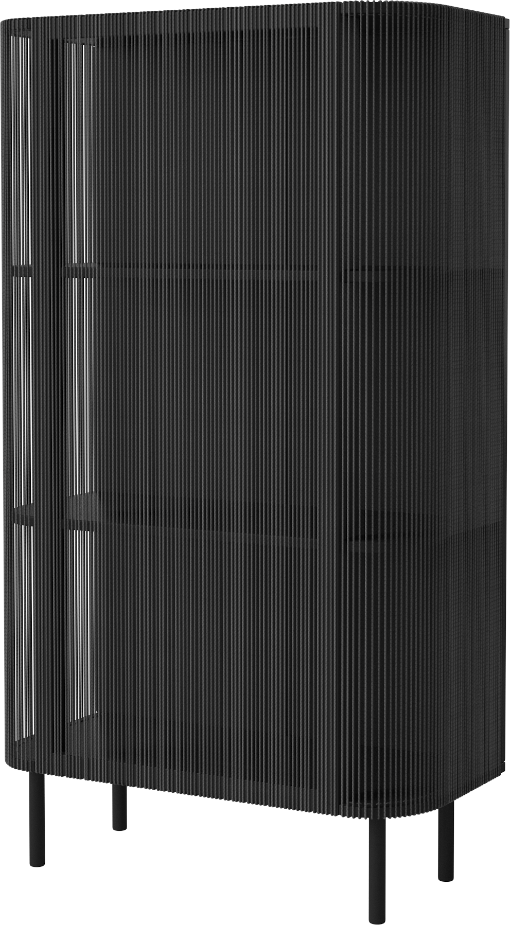 Nordschrank schwarzer Eiche Holz