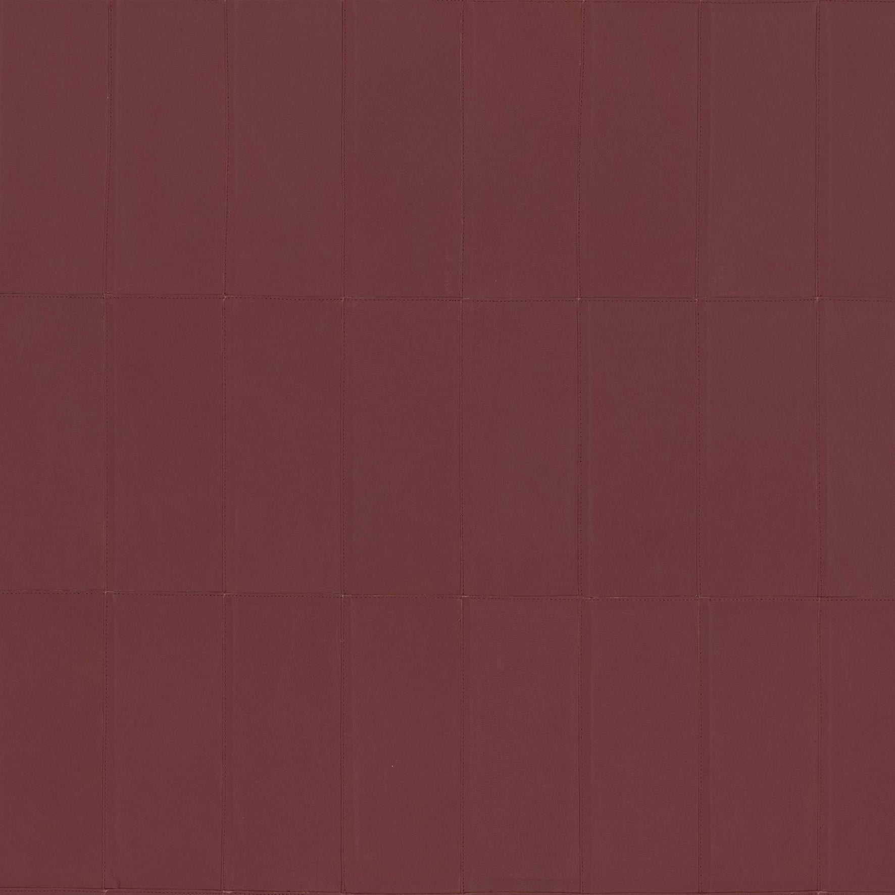 Geometrisch gemusterte natürliche Leder-Tapete PALADIN bordeaux