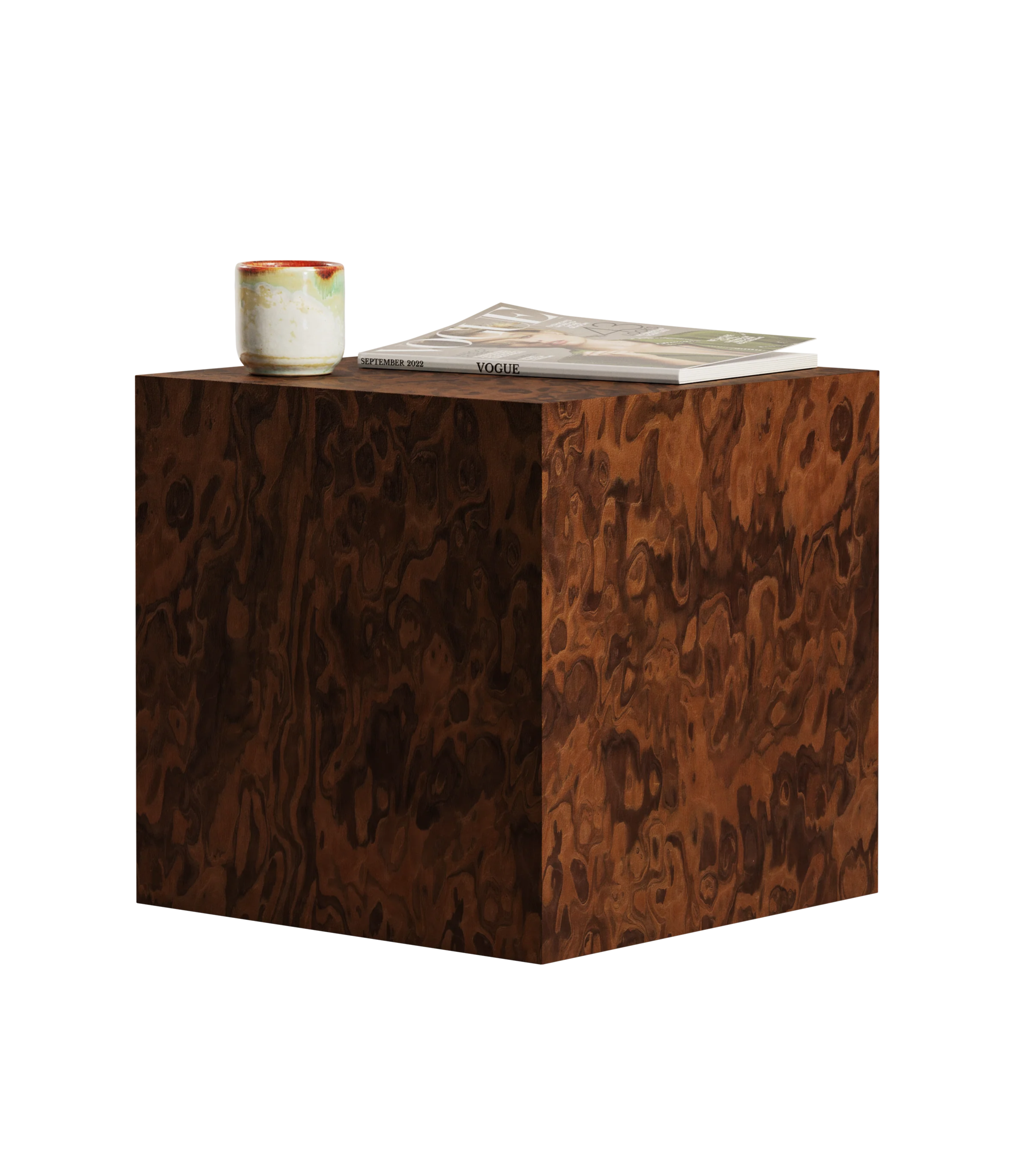 Beistelltisch CUBE California Burl