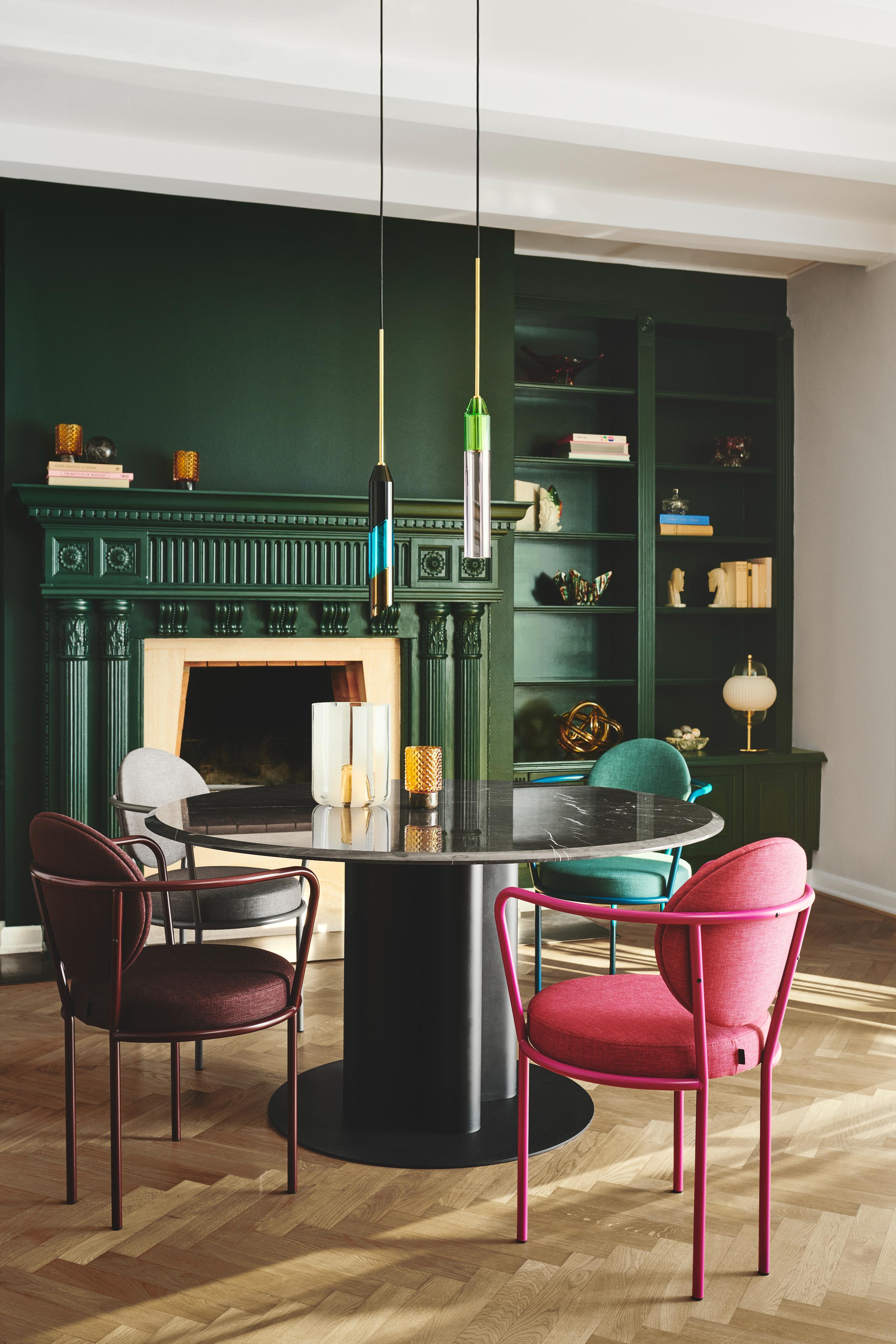 CARNIVAL NO. 3 Pendant Lamp black with blue and brown