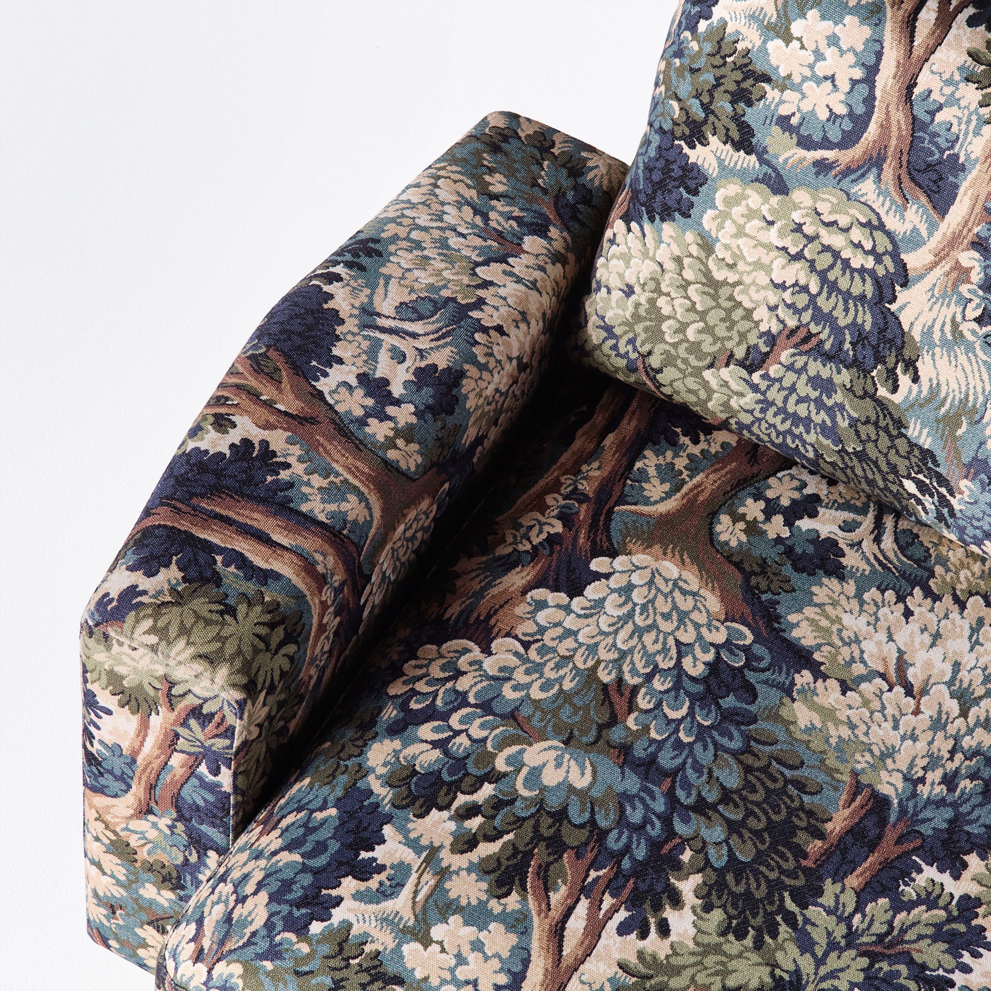 Sofa 2-Sitzer LAUREL mit Pflanzenmotiv