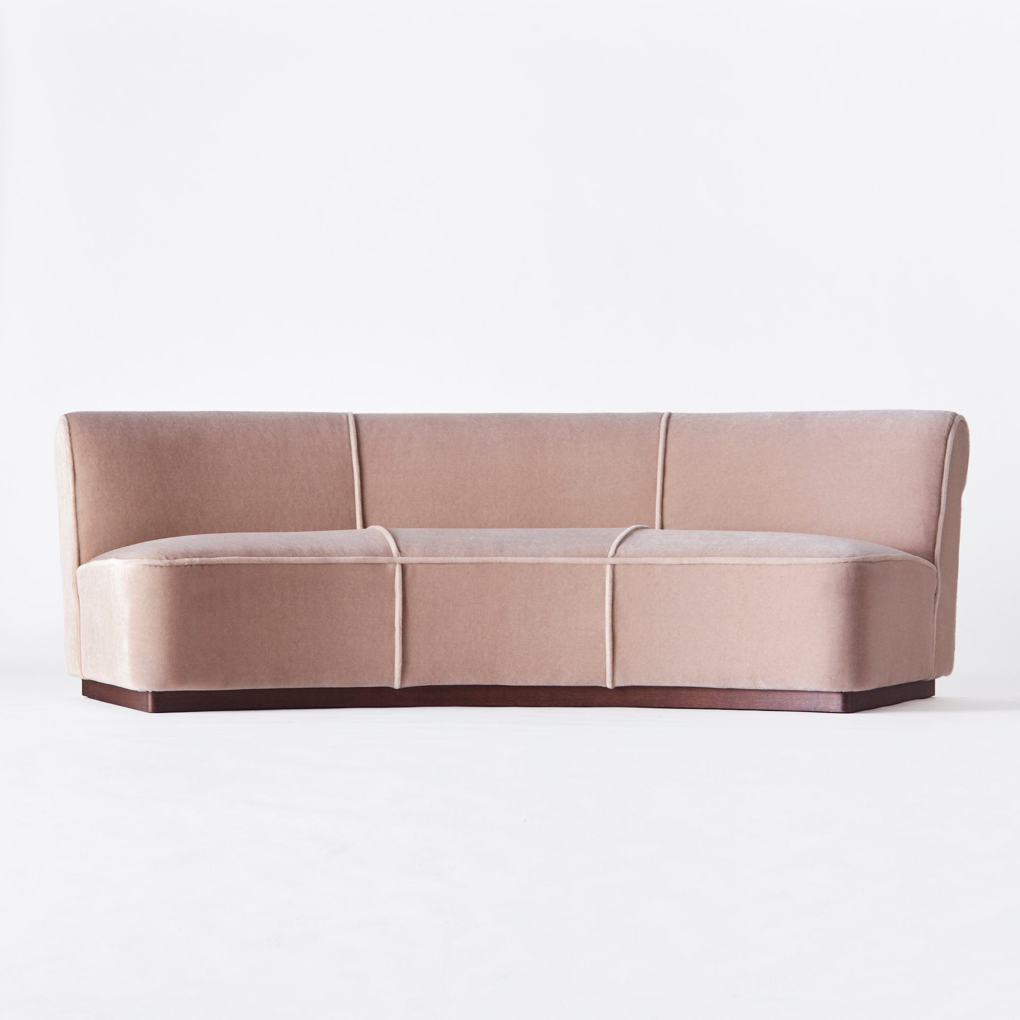 PARIS Sofa beige velvet
