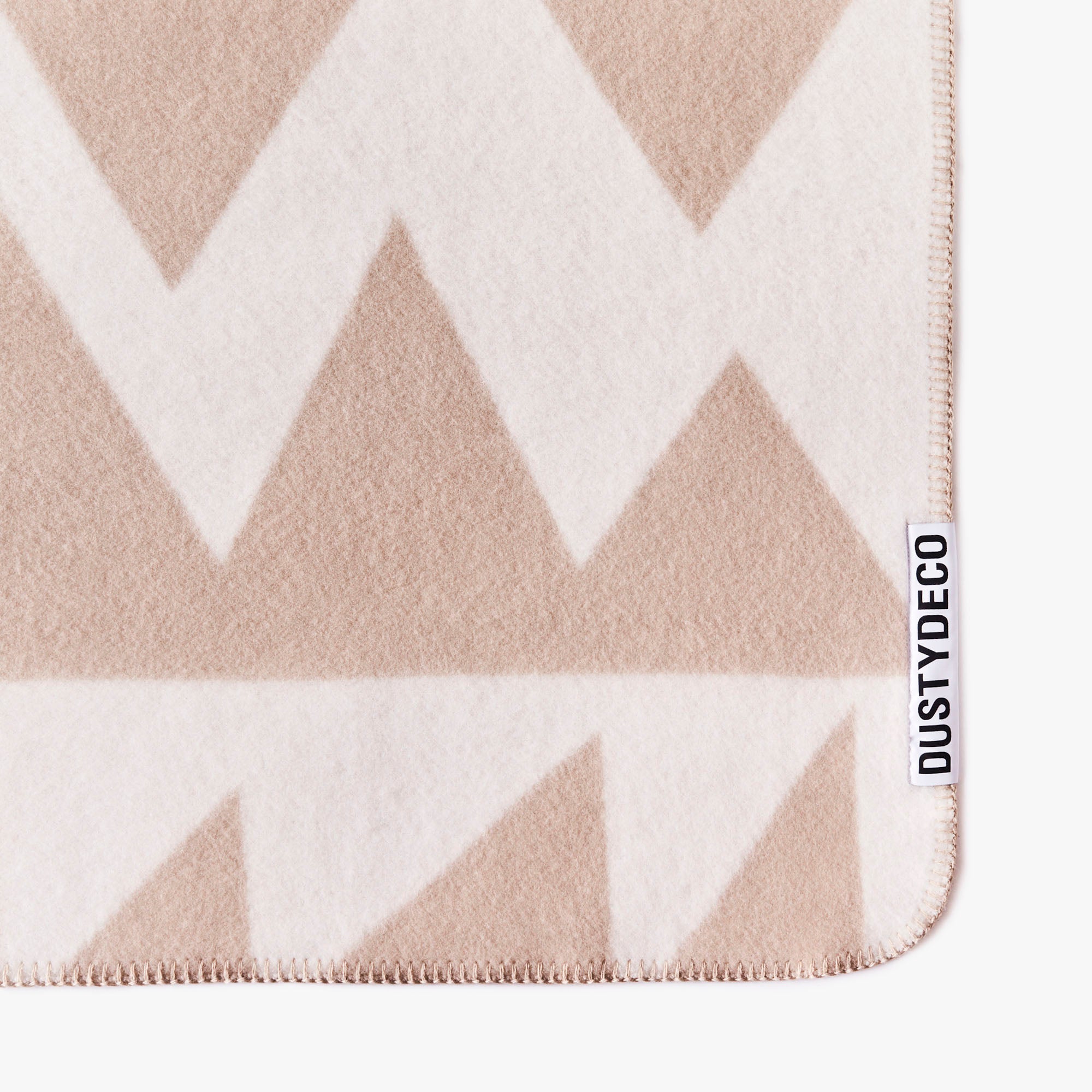 Koc ZIG ZAG beige mit Creme