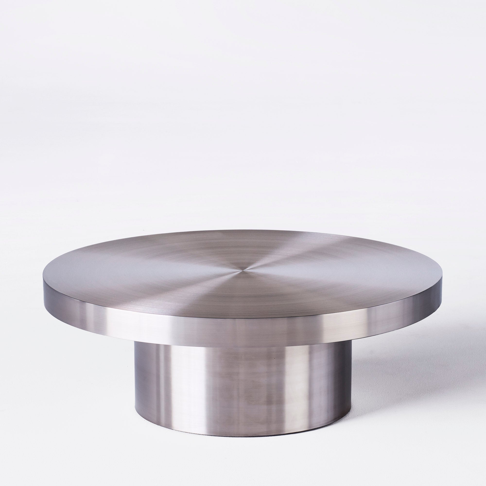 CUFFLINK coffee table polished steel