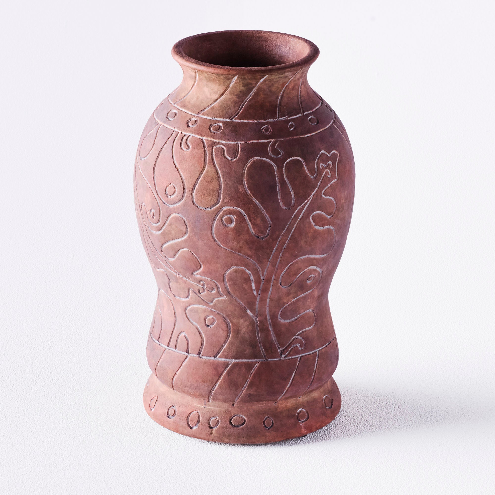 Vase FRIDA braune Keramik