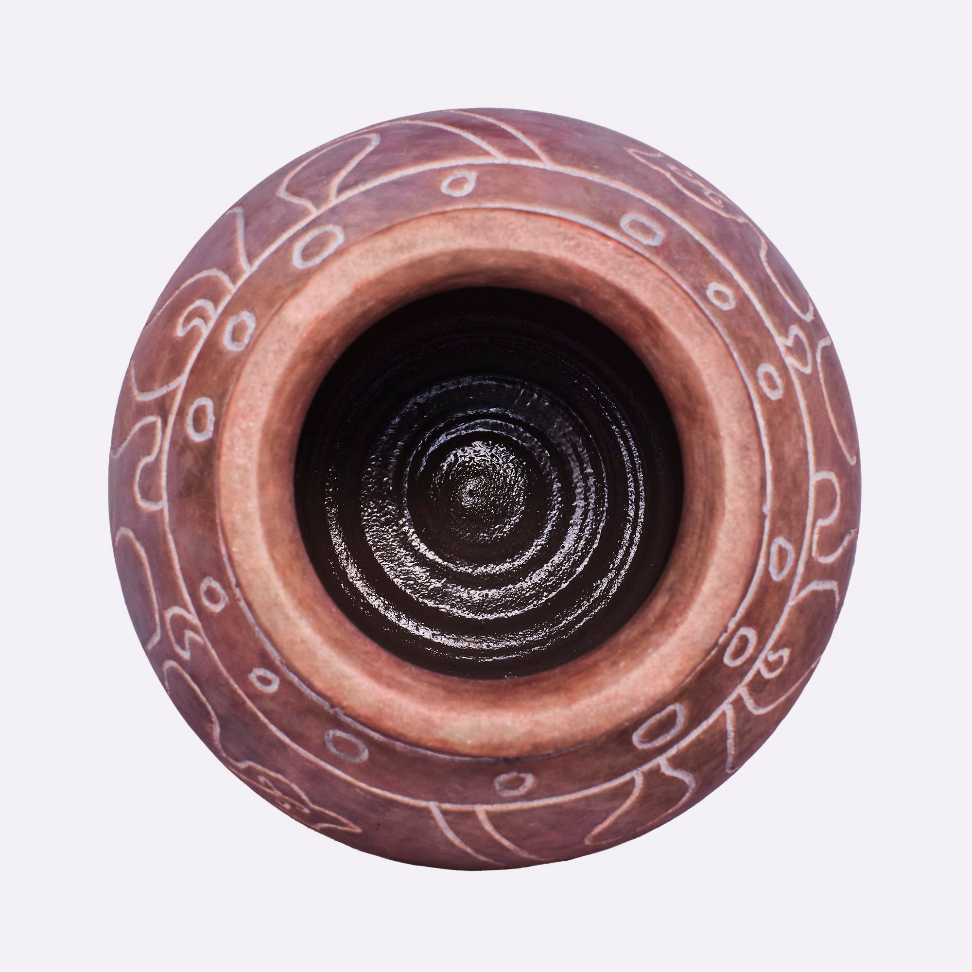 Vase FRIDA braune Keramik