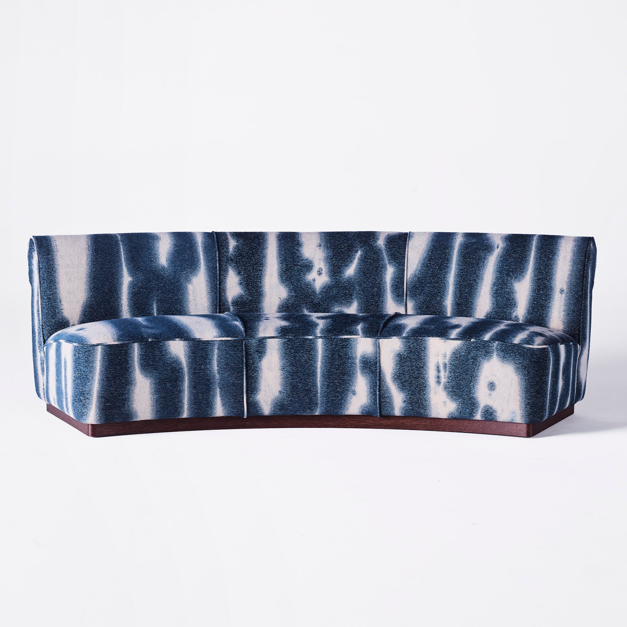 PARIS blue chenille sofa