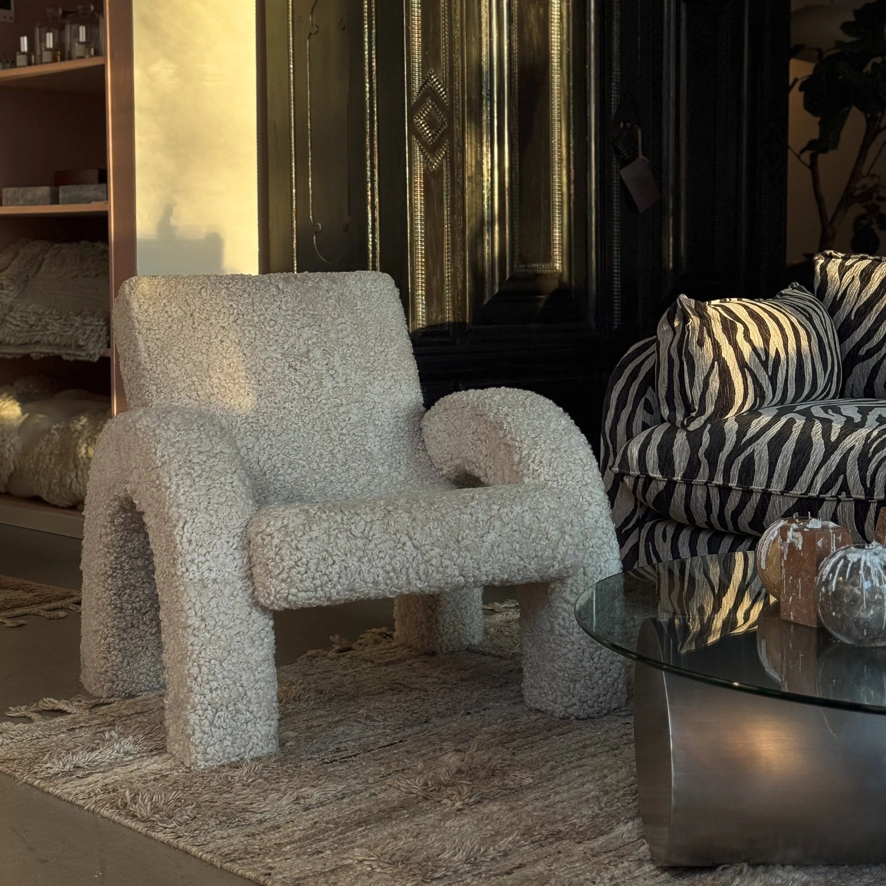 ARCO Sessel Schafsleder