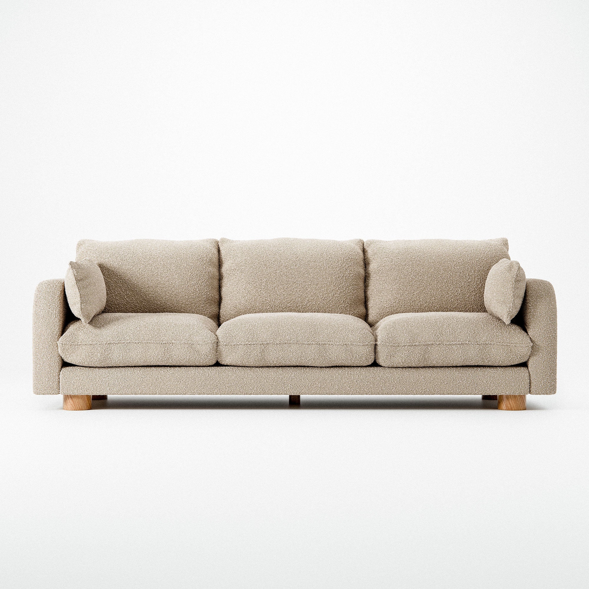 Sofa 3-sitzig MILES beige Boucle