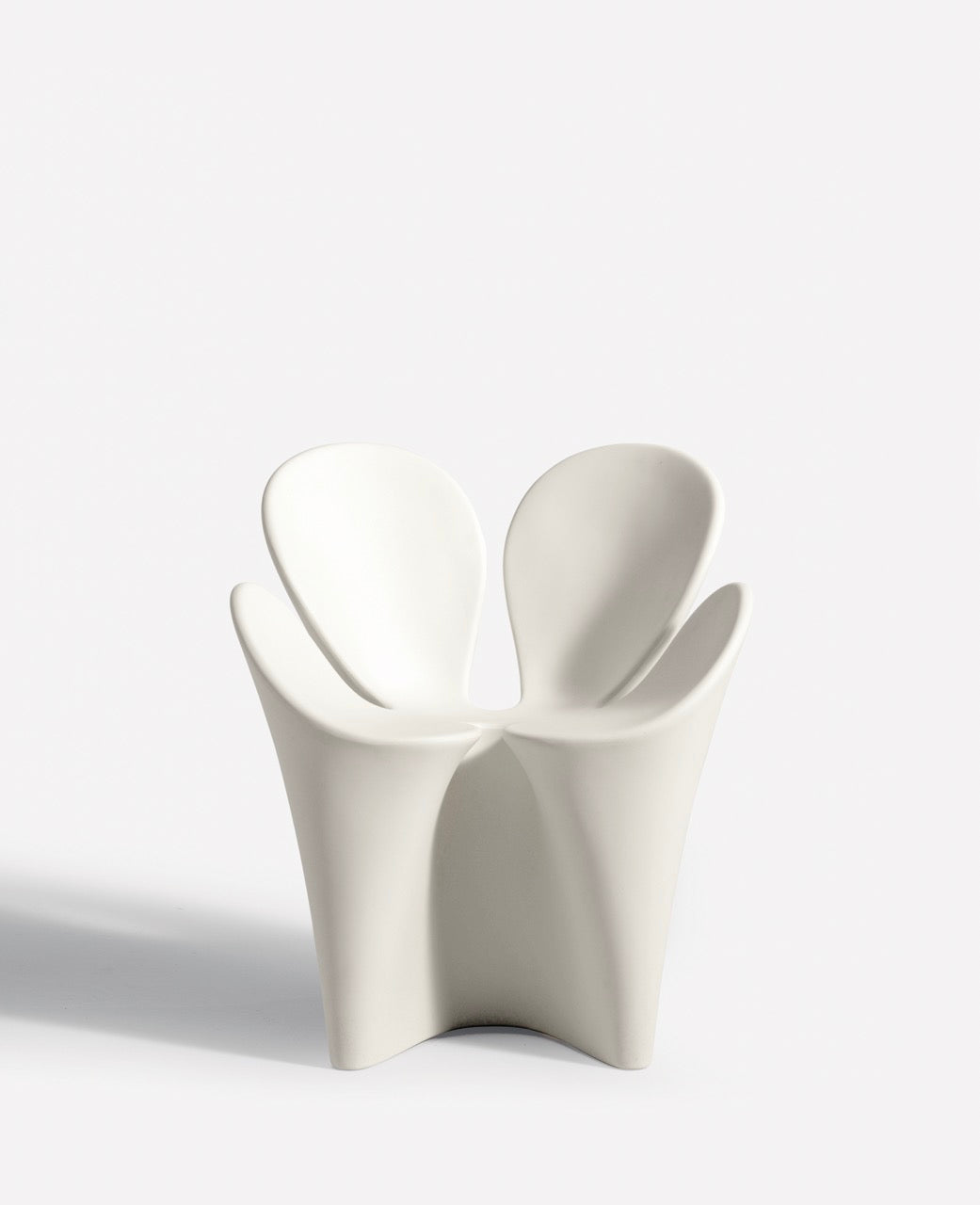 Clover white armchair
