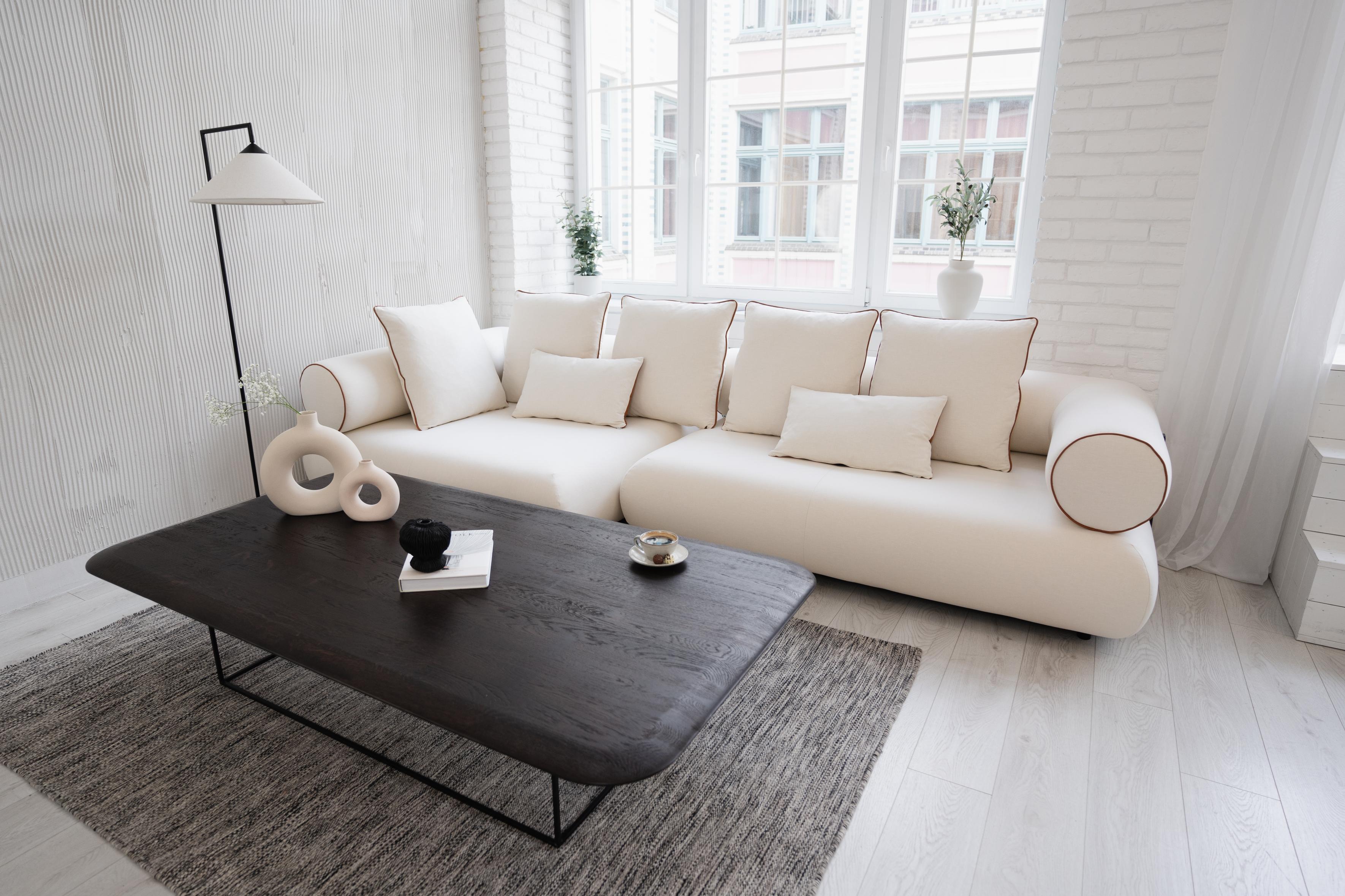 Right-facing modular corner sofa CASABLANCA customizable