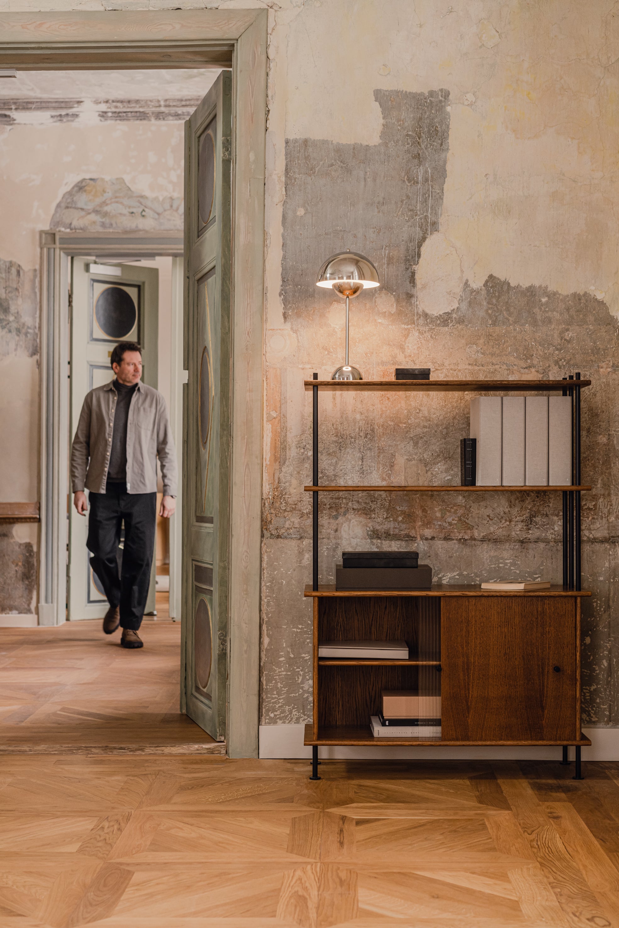 BAVA 100 Schrank aus gebleichtem Eichenholz