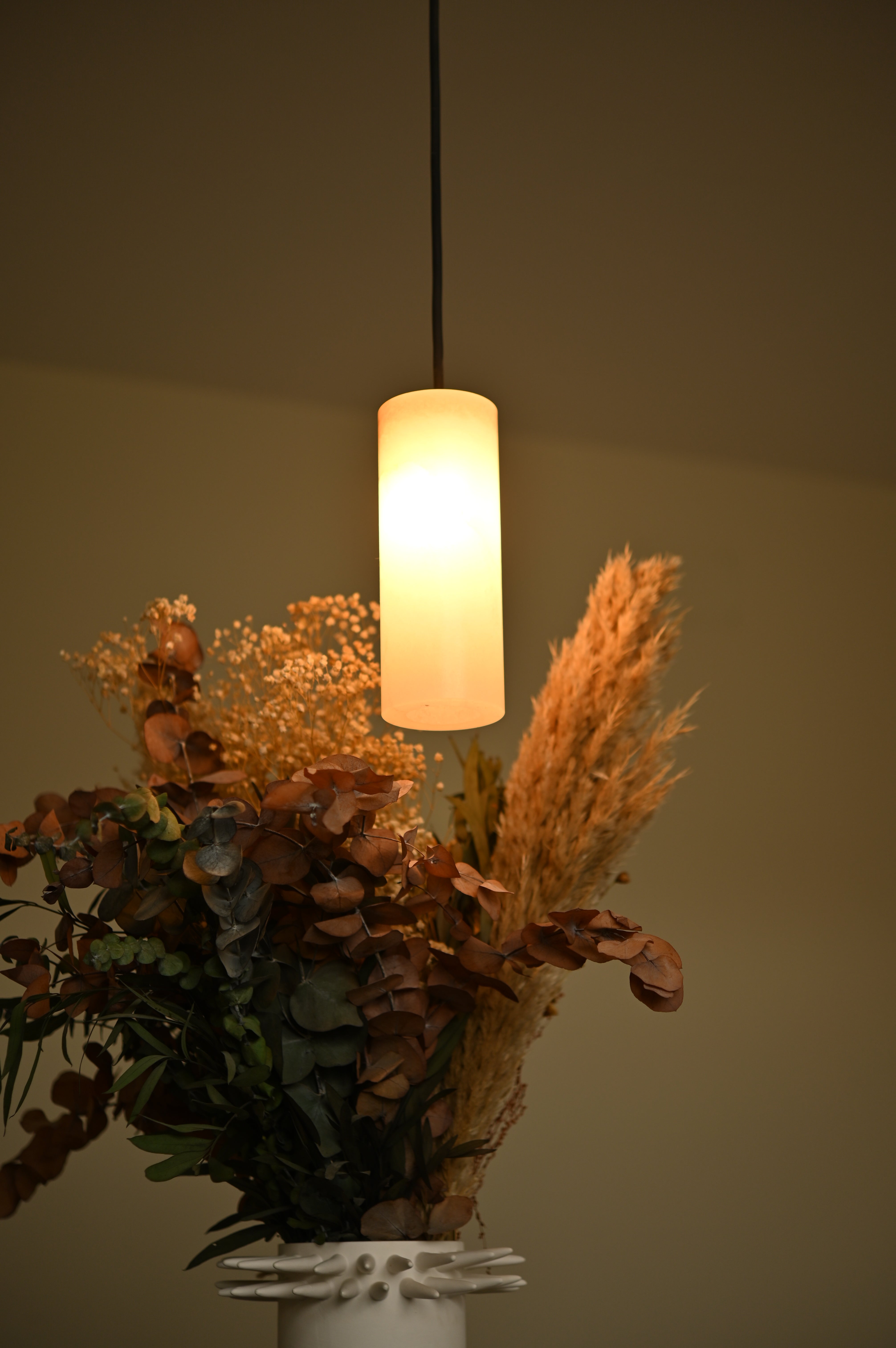 Hanging Lamp MANIKO PIPO White Alabaster