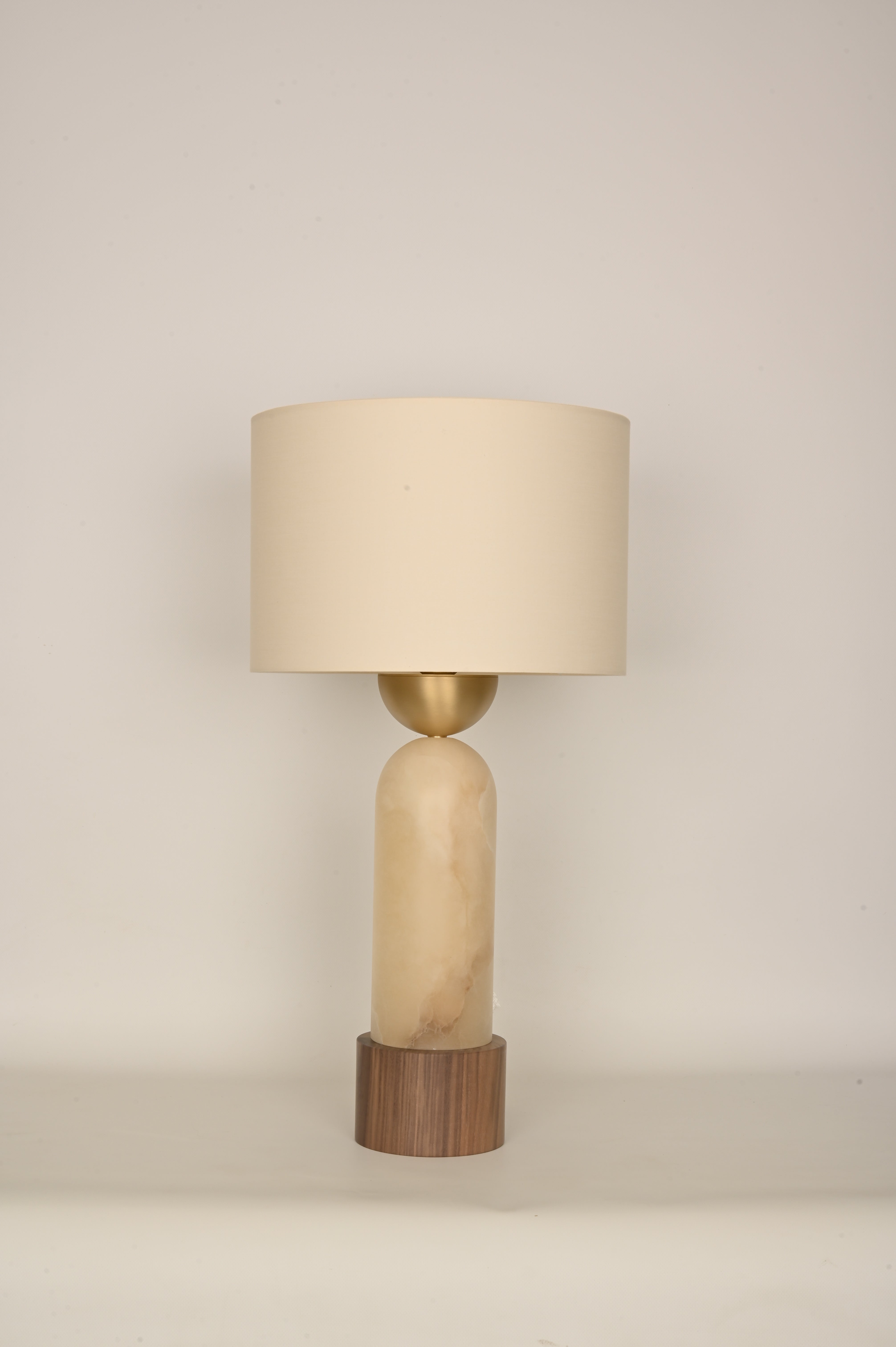 Tischlampe PEONA KELO weißer Alabaster