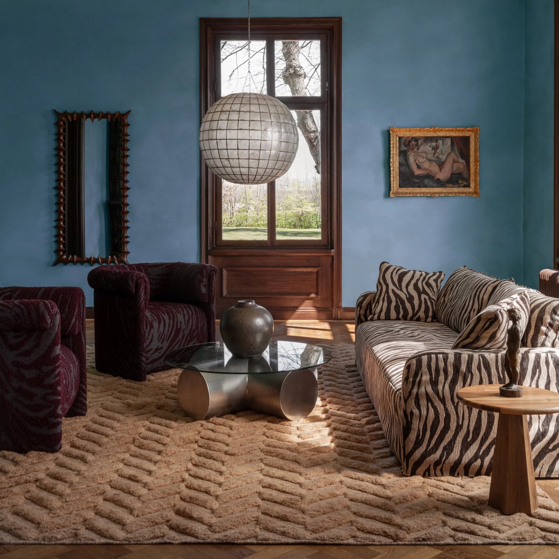 Sessel DECADENT burgunder Boucle