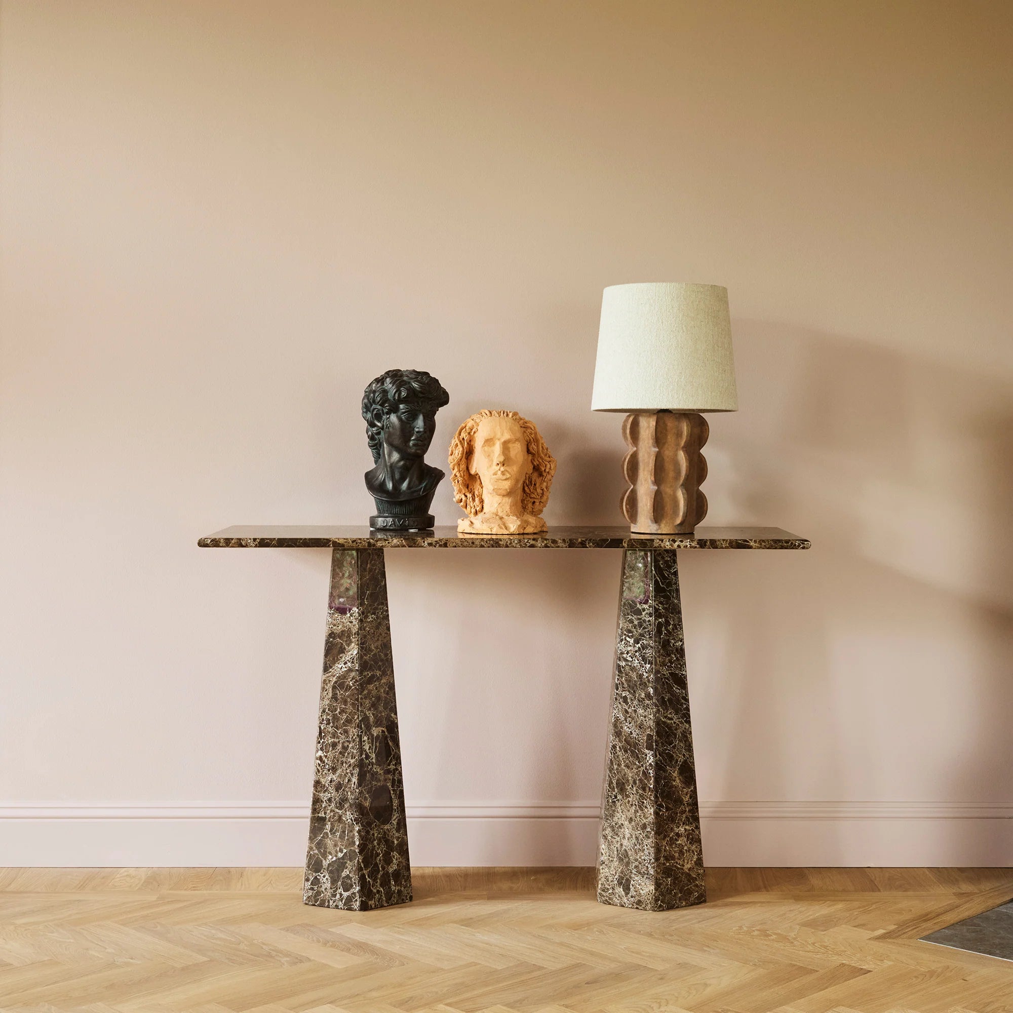 ACISSIMO table lamp brown ceramic