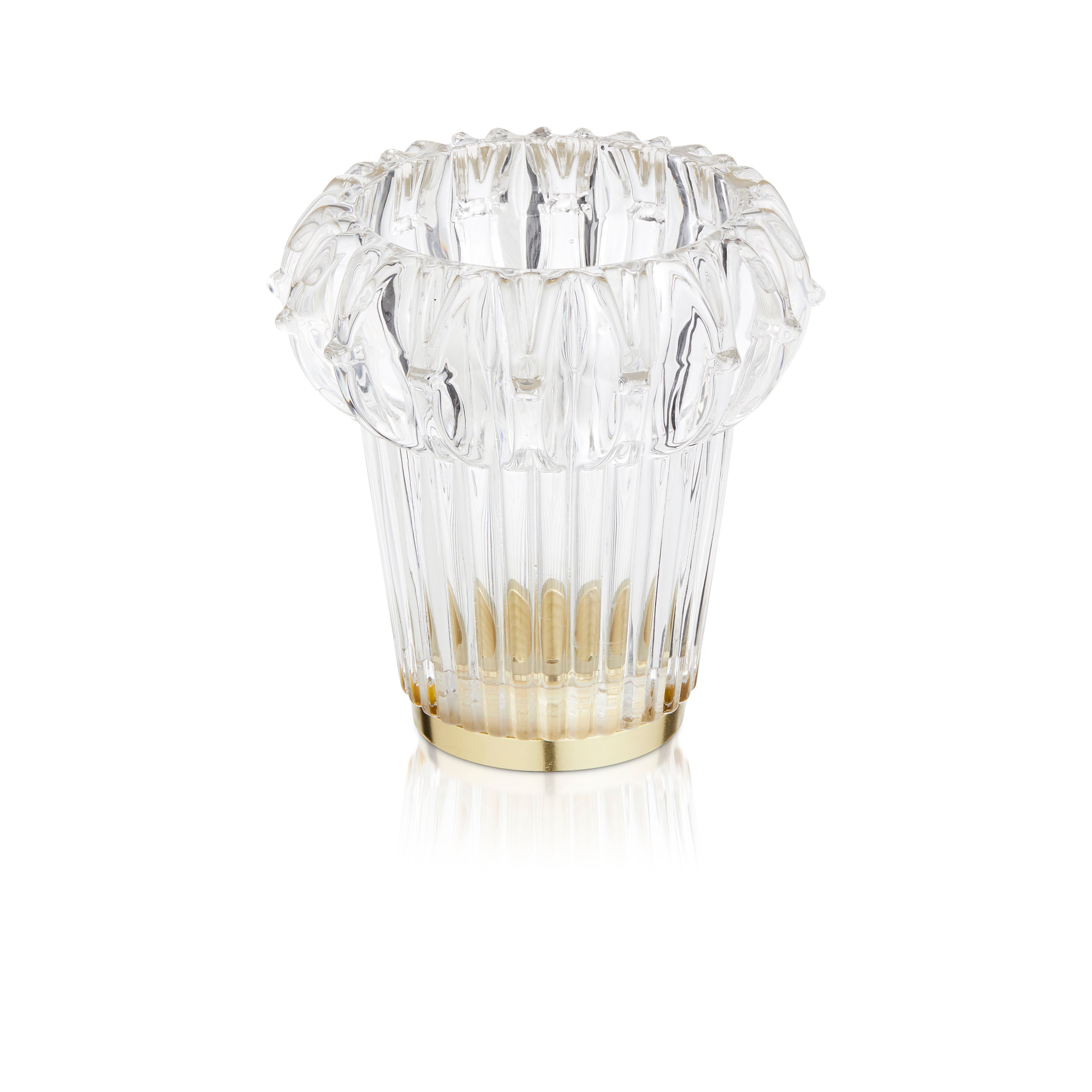 Wandleuchte NEW WAVE OPTIC aus Glas