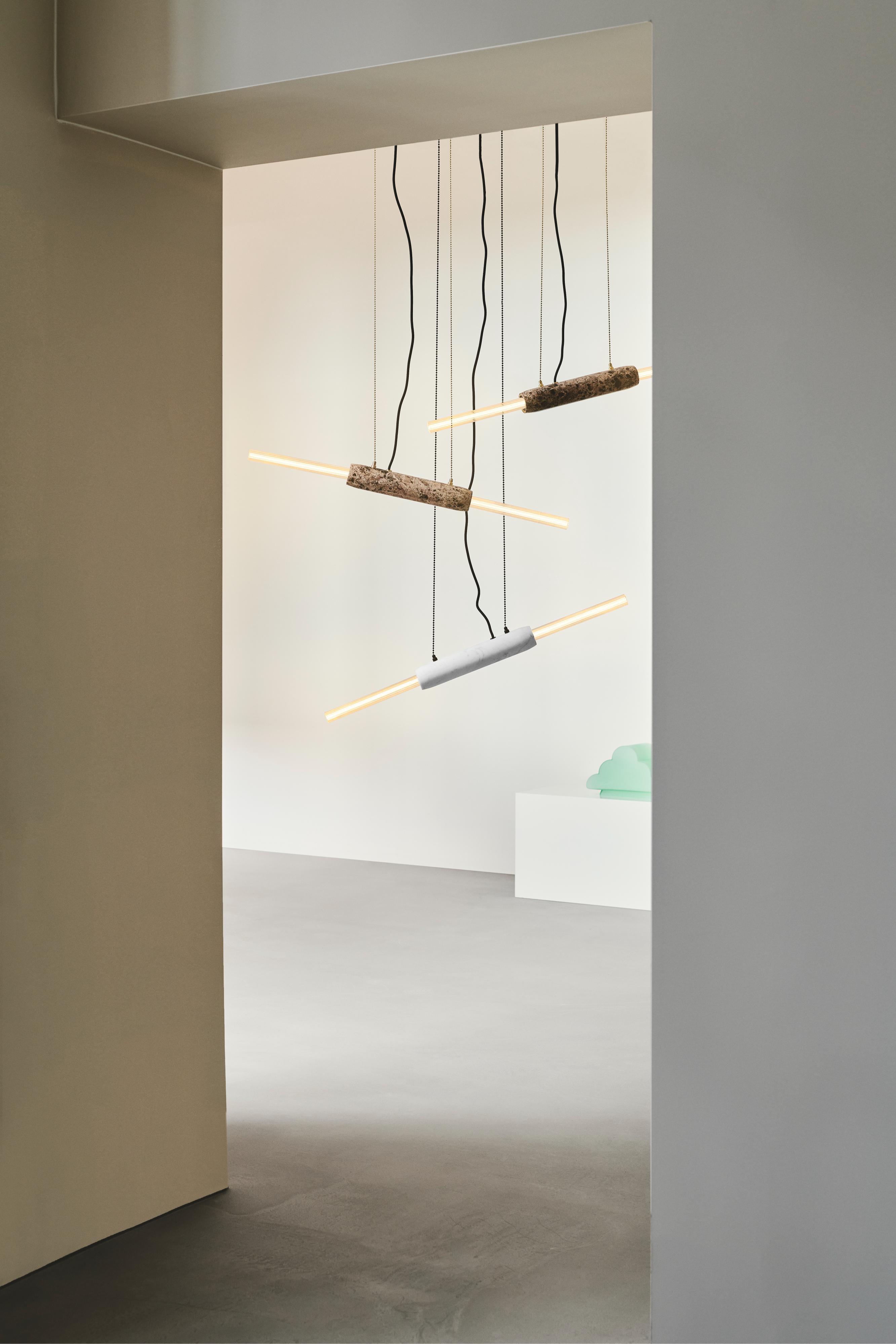 LIMBO pendant lamp white marble