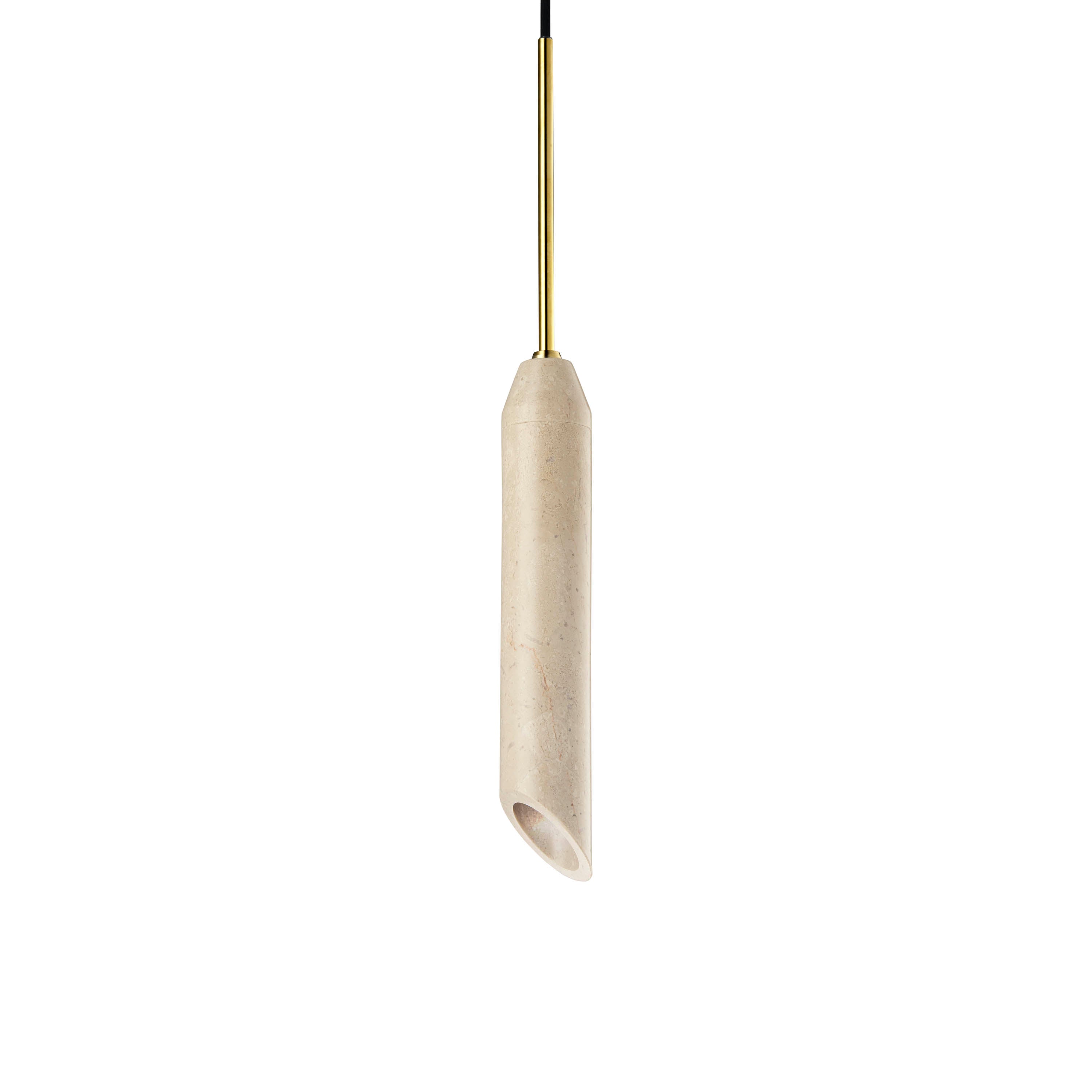 Pendelleuchte MARBLE ART sandfarbener Marmor