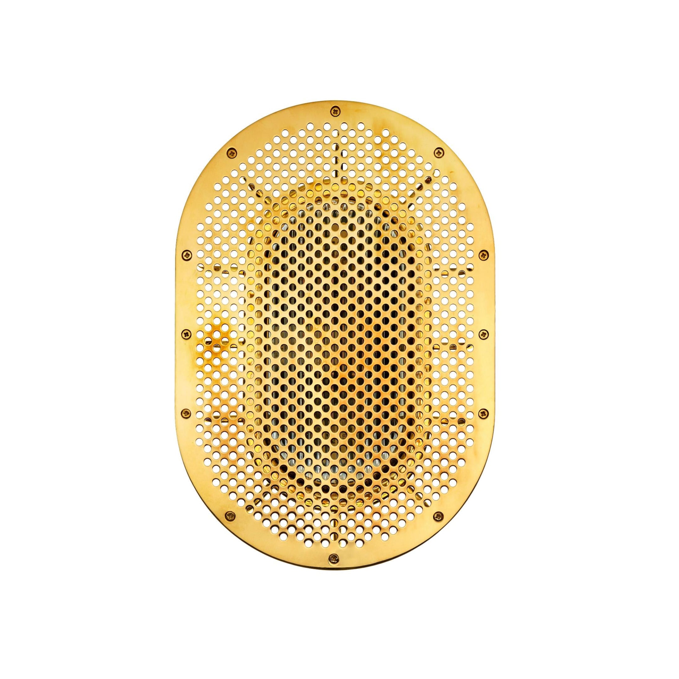 Außenwandleuchte NIGHT RIDER rohes Messing