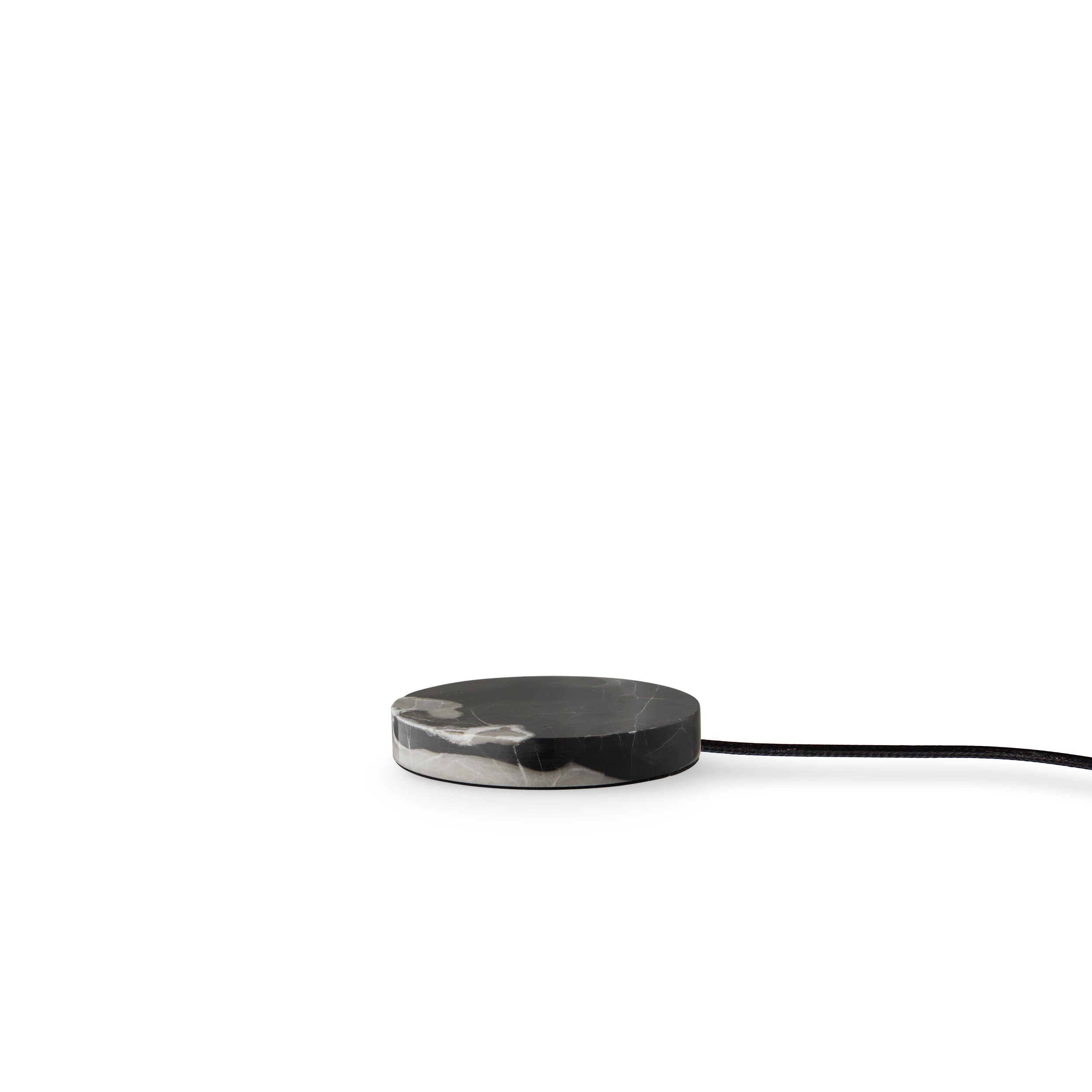 Tragbare Lampe TRIP NO. 2 grauer Marmor mit rauchigem Glas