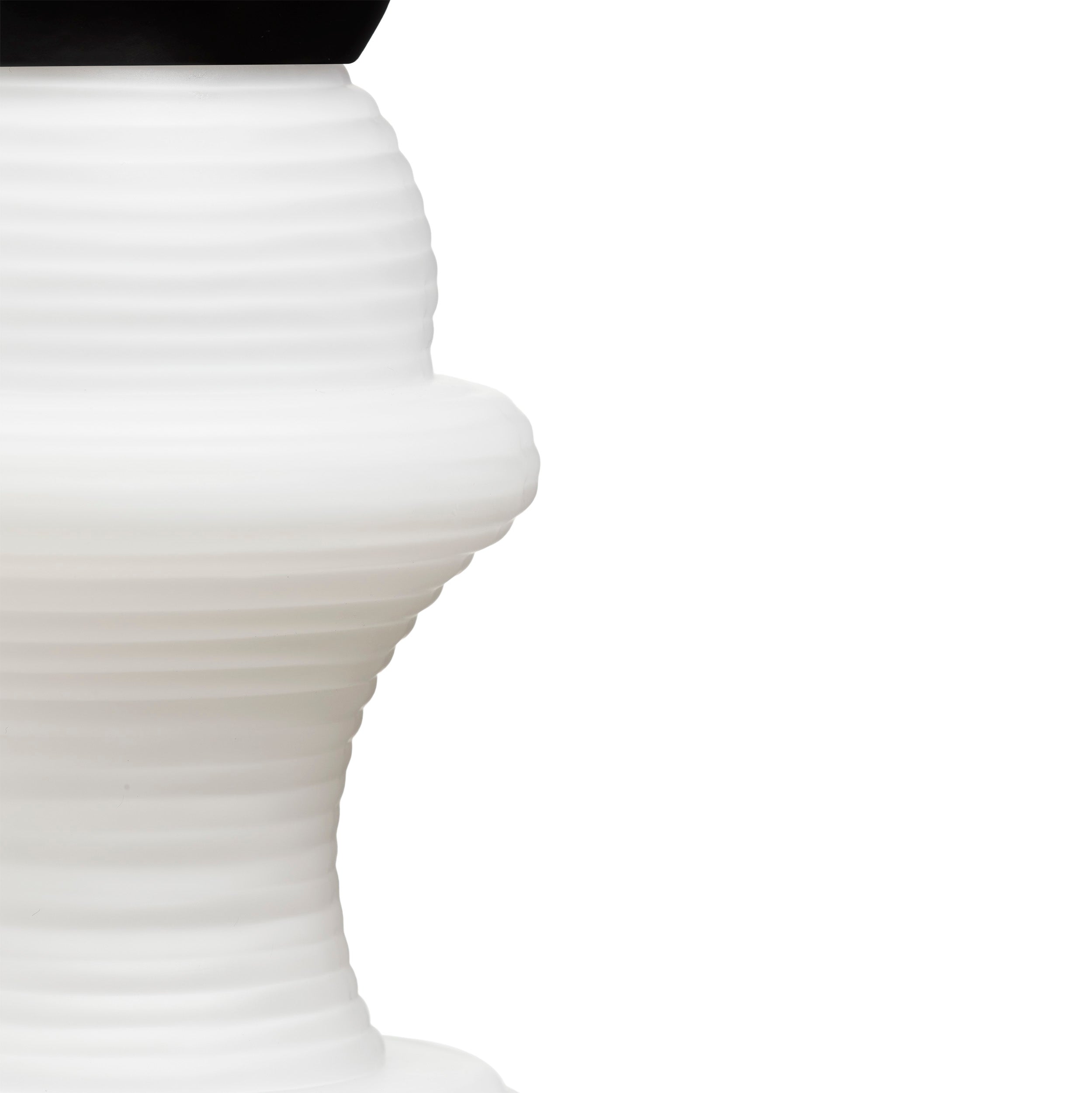 Pendant lamp PARIS 1920 white with black finish