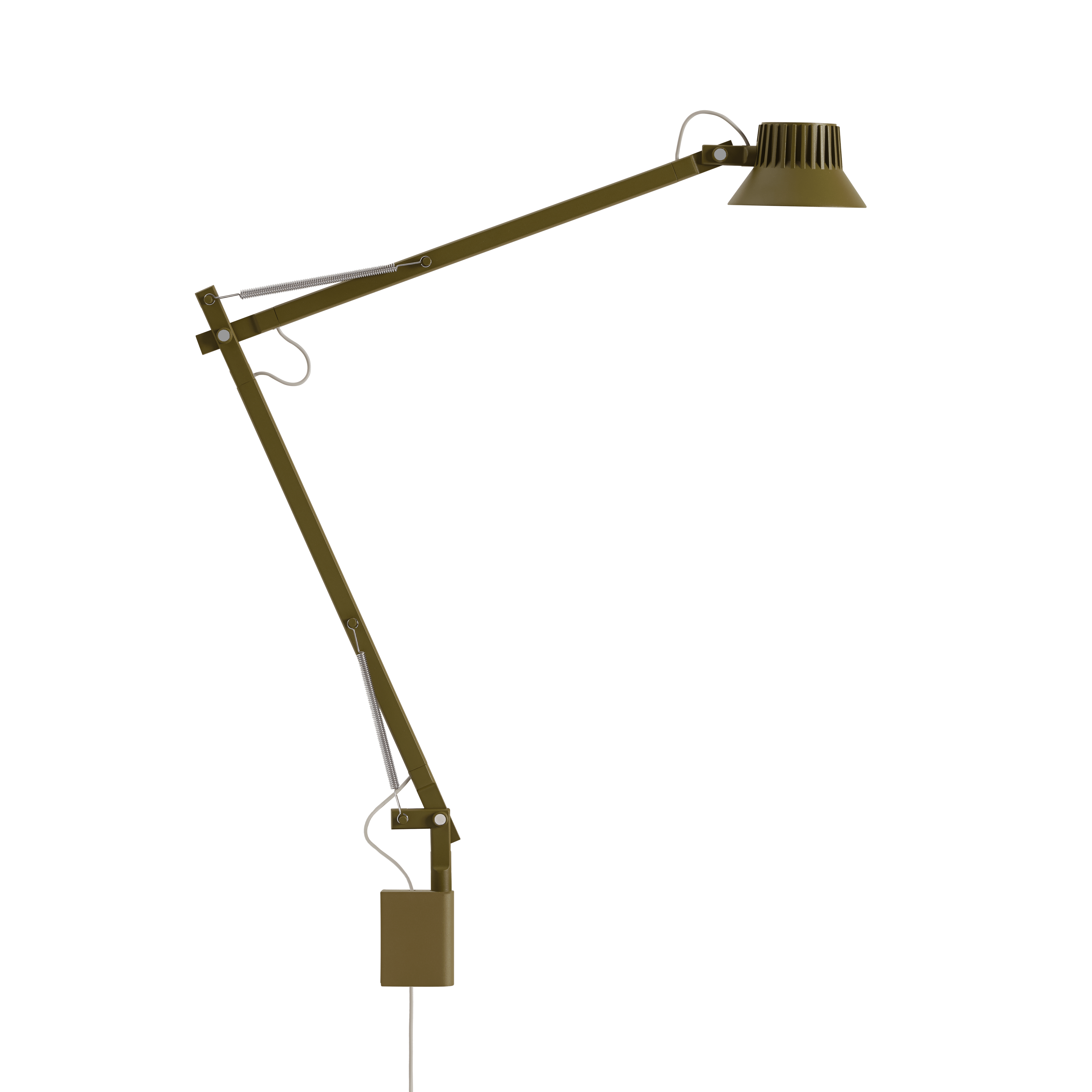 Wandleuchte DEDICATE verstellbar mit Arm braun-grün