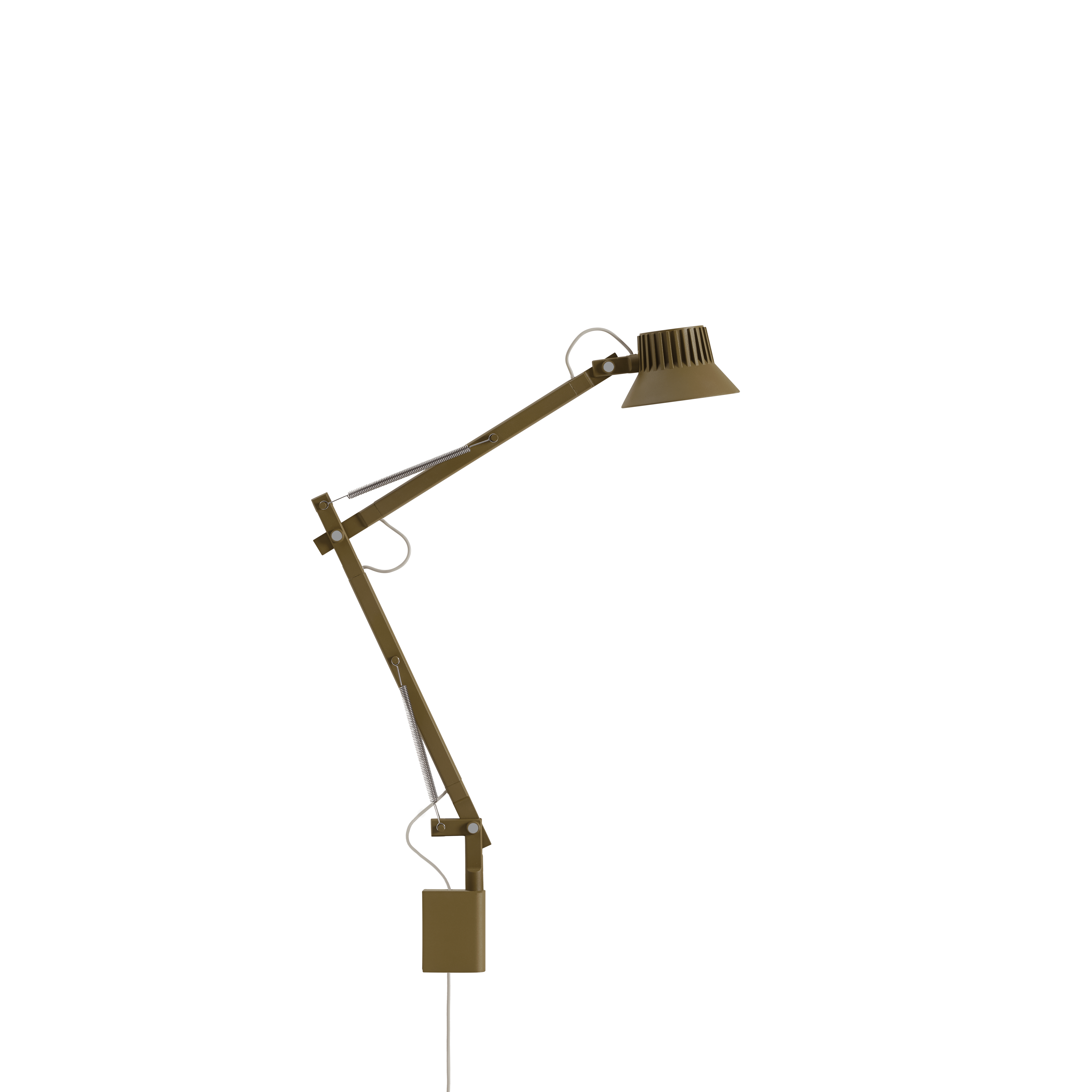 Wandleuchte DEDICATE verstellbar mit Arm braun-grün