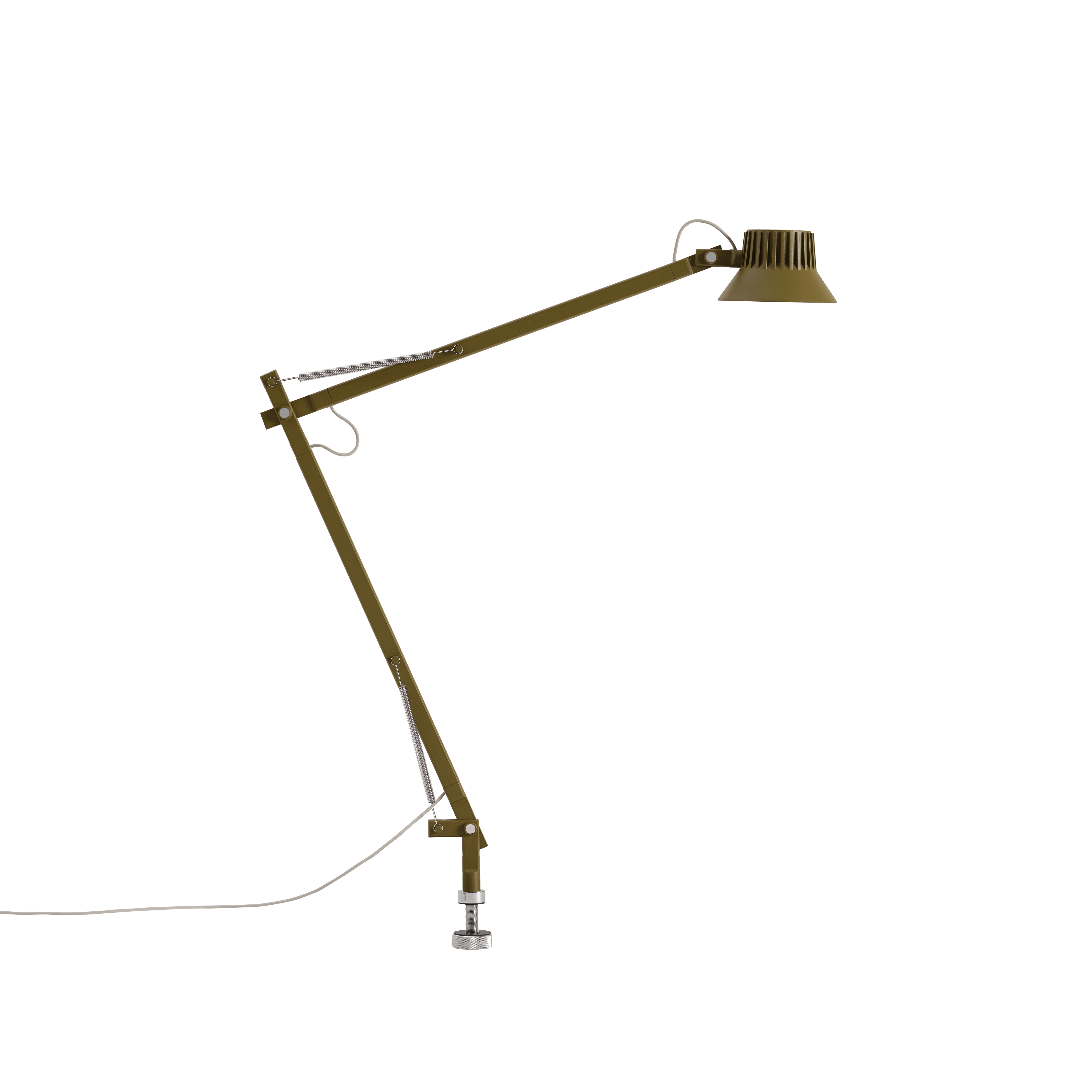 Schreibtischlampe DEDICATE verstellbar braun-grün