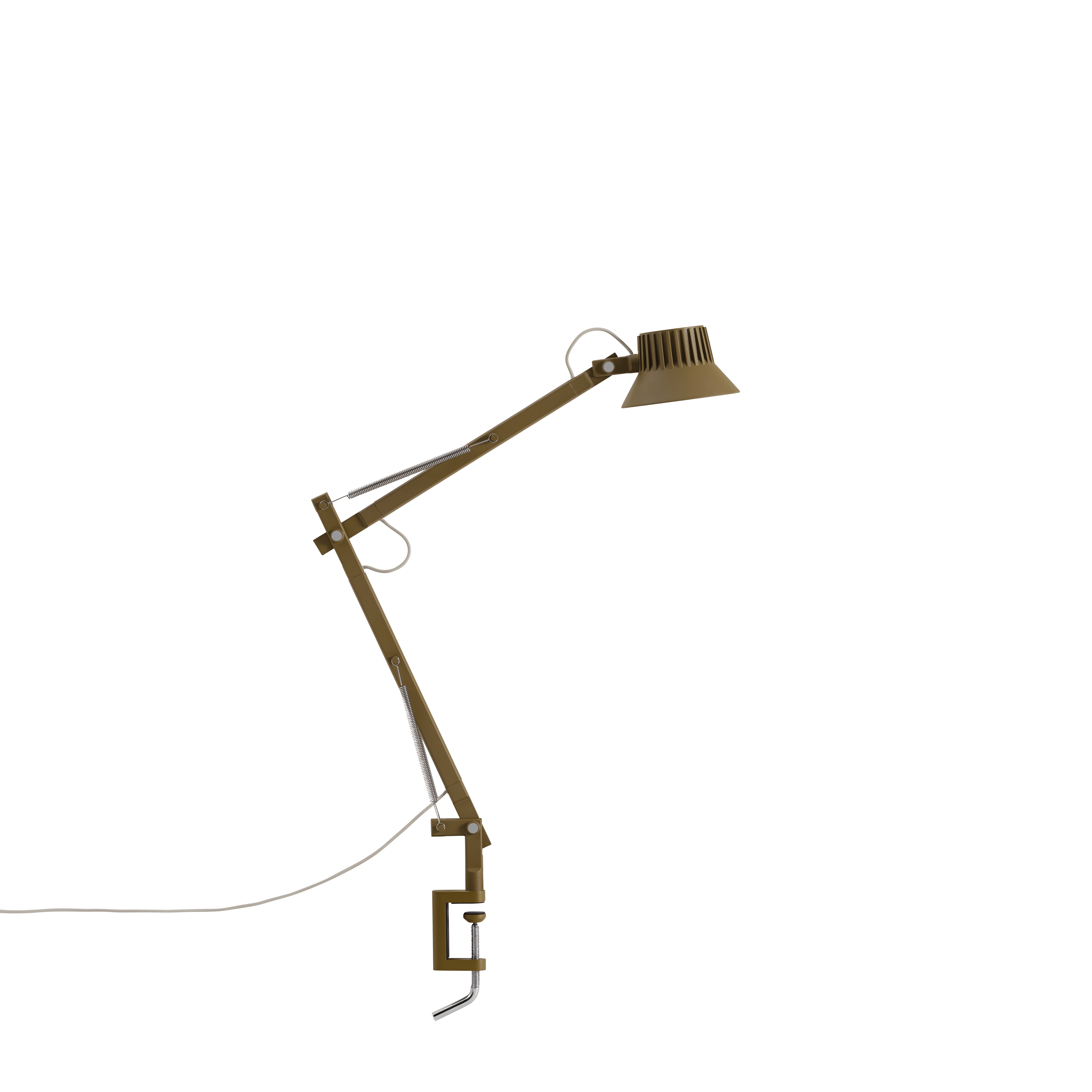 Schreibtischlampe DEDICATE verstellbar braun-grün
