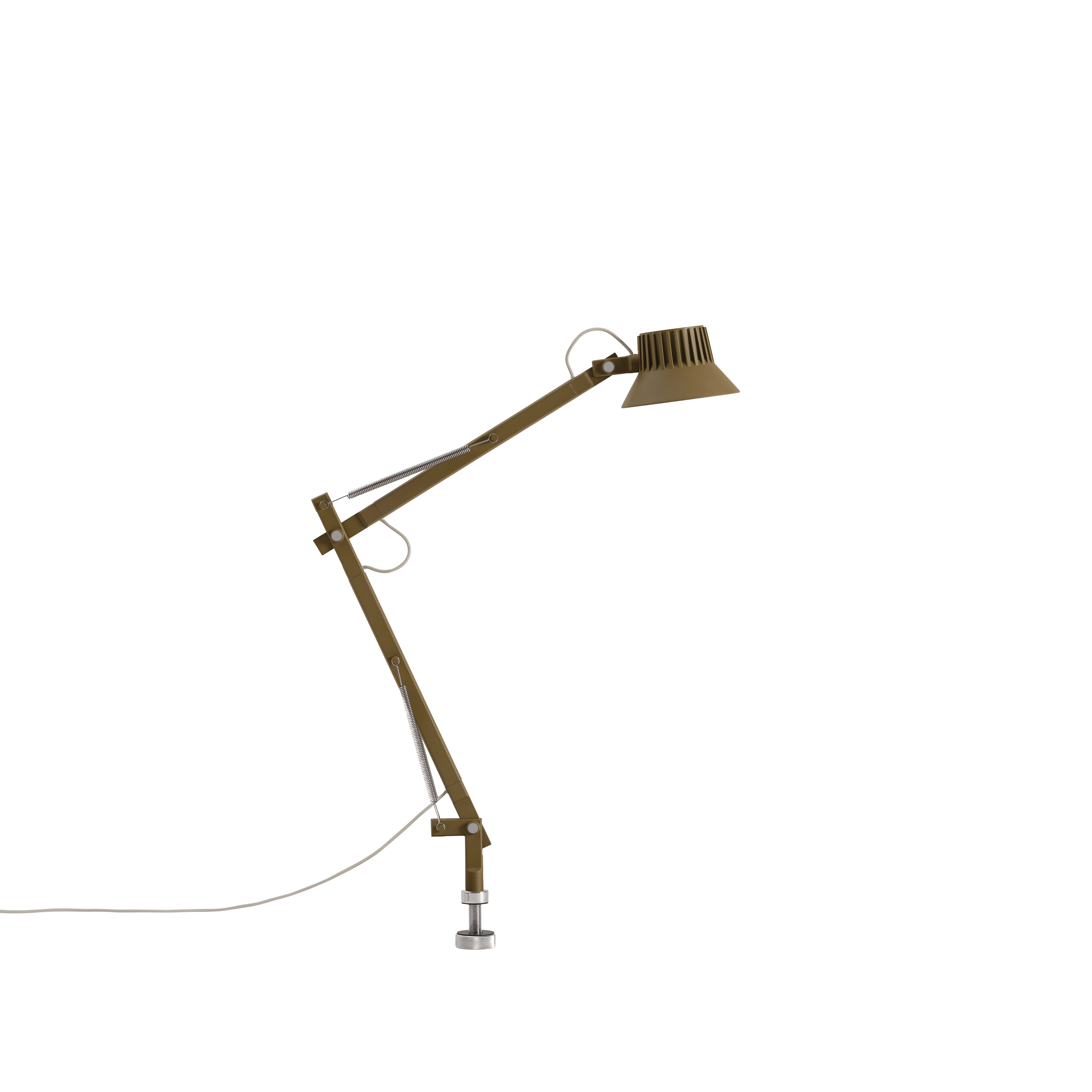 Schreibtischlampe DEDICATE verstellbar braun-grün