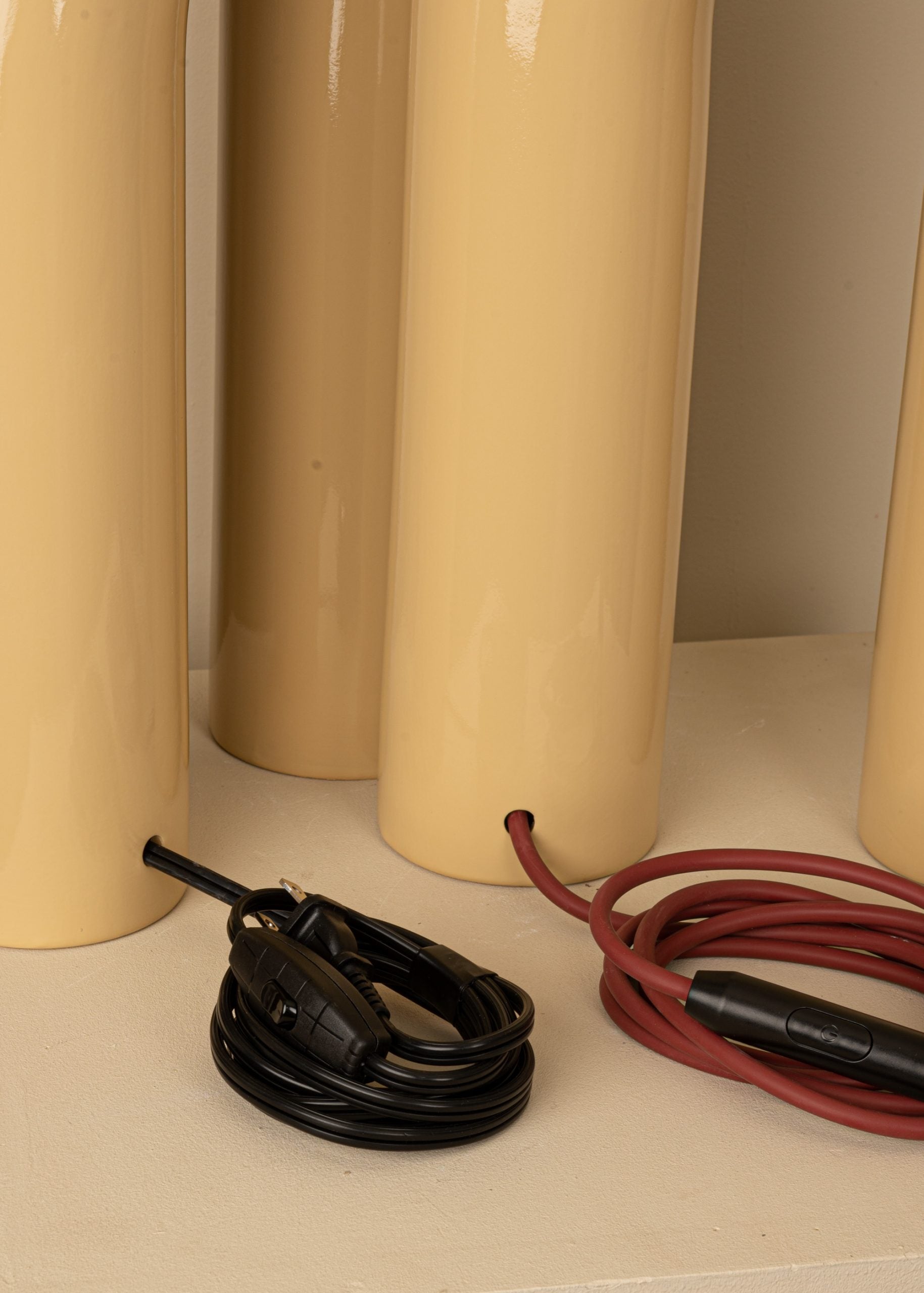 Beige Ceramic Table Lamp ARKO