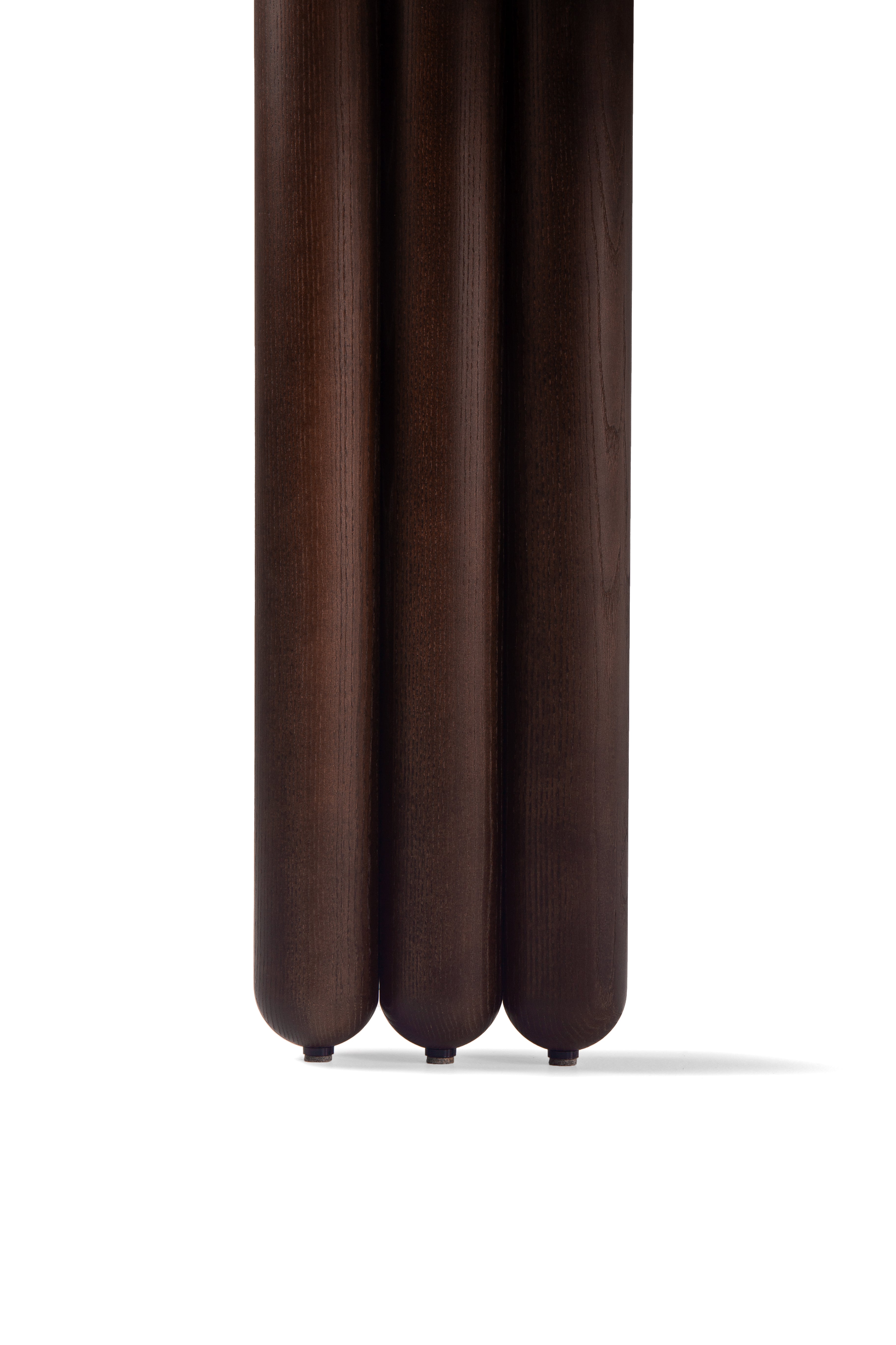 Round Table FLOCK Brown Ash Wood