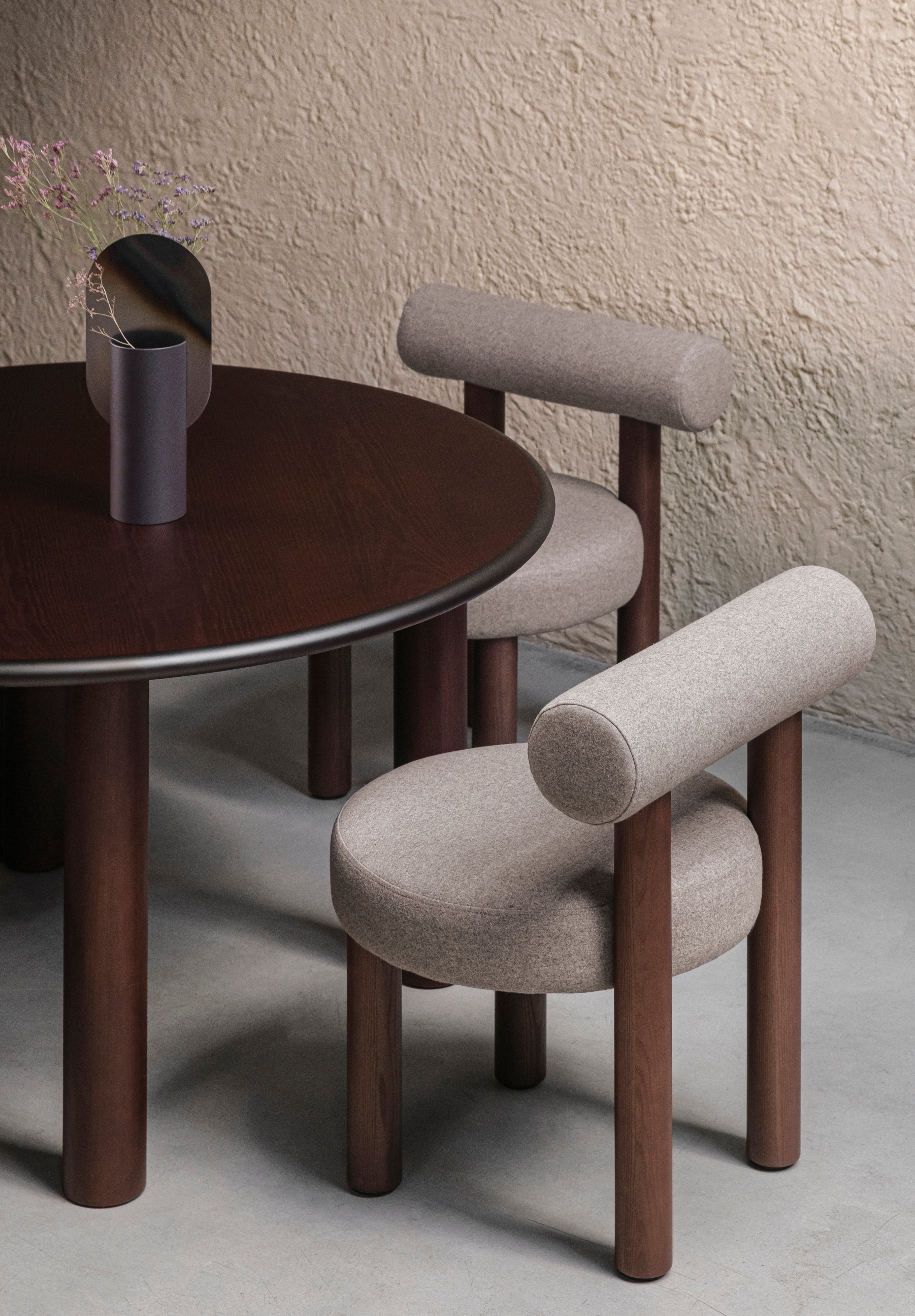 Round Table PAUL Brown Ash Wood