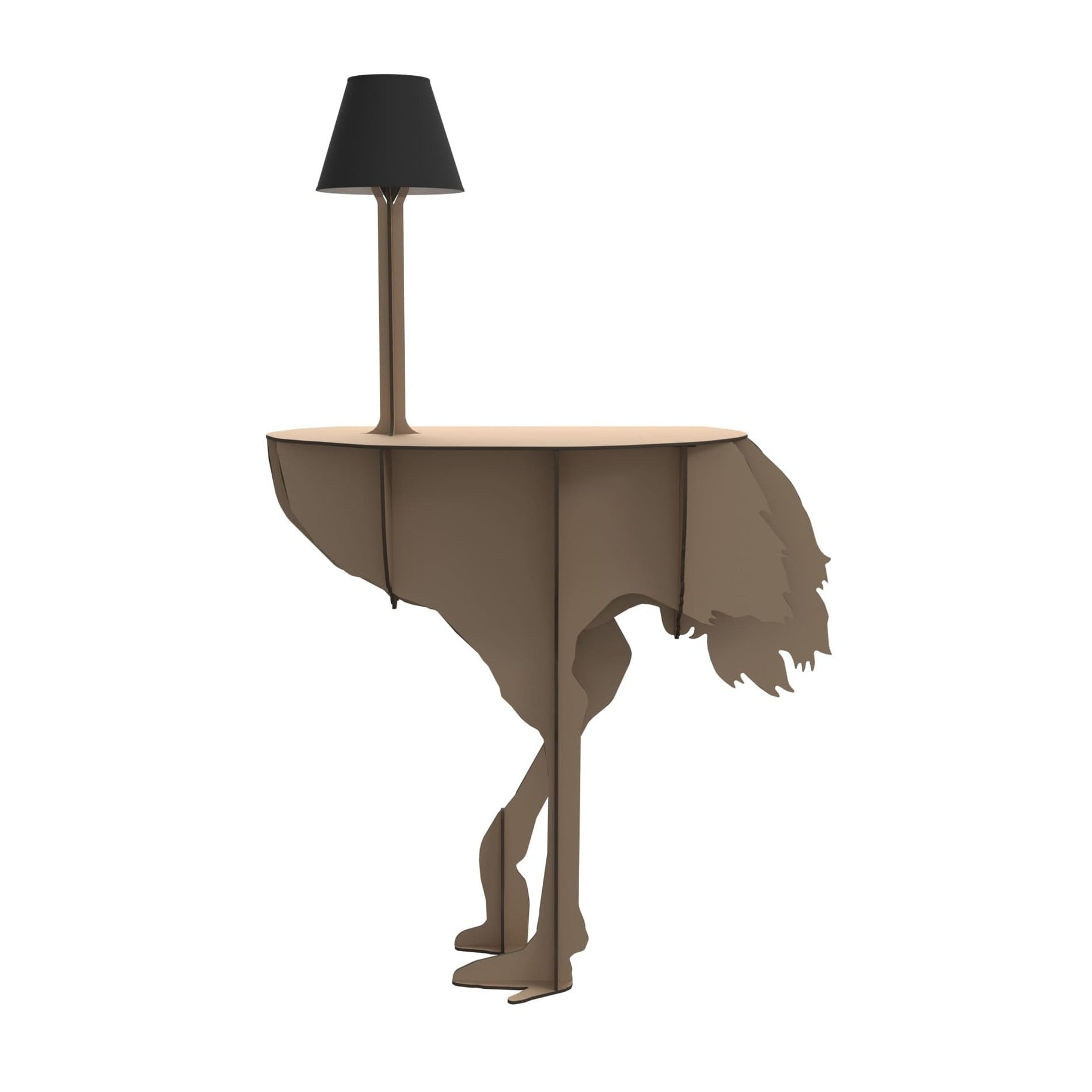 Konsolentisch mit Lampe DIVA LUCIA in Beige