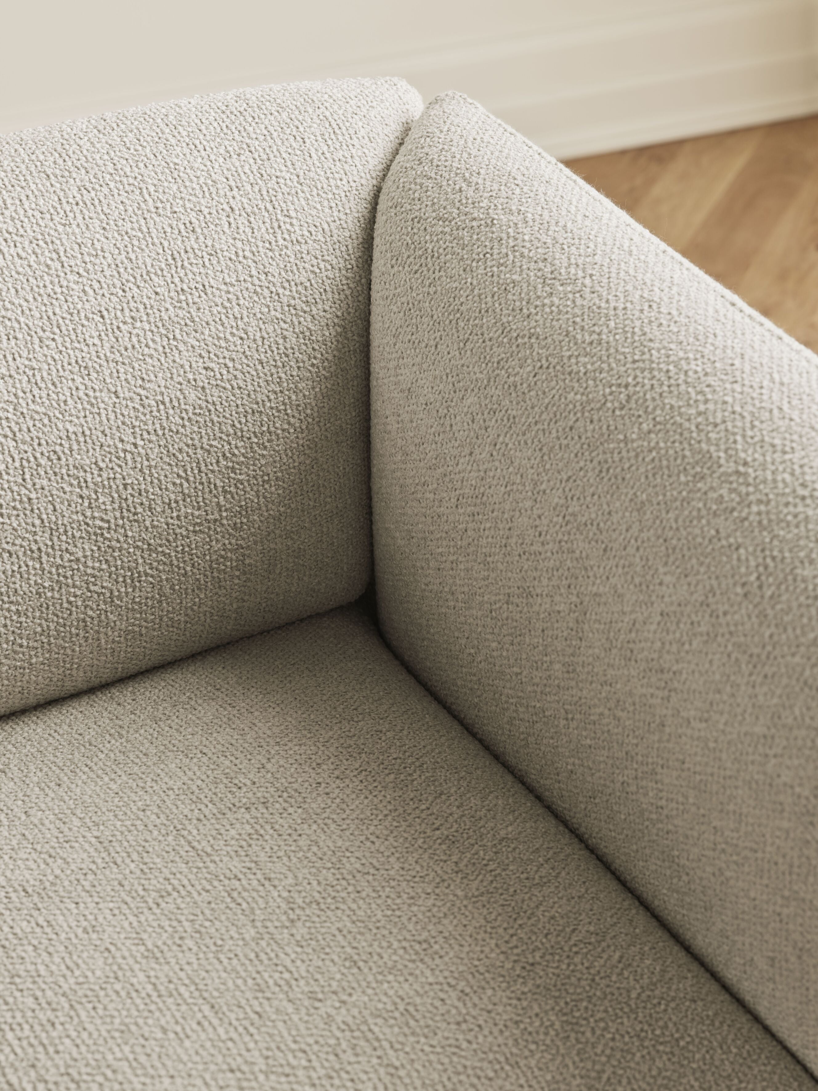 Tauch -Sessel natürliches Leder mit weißer Basis